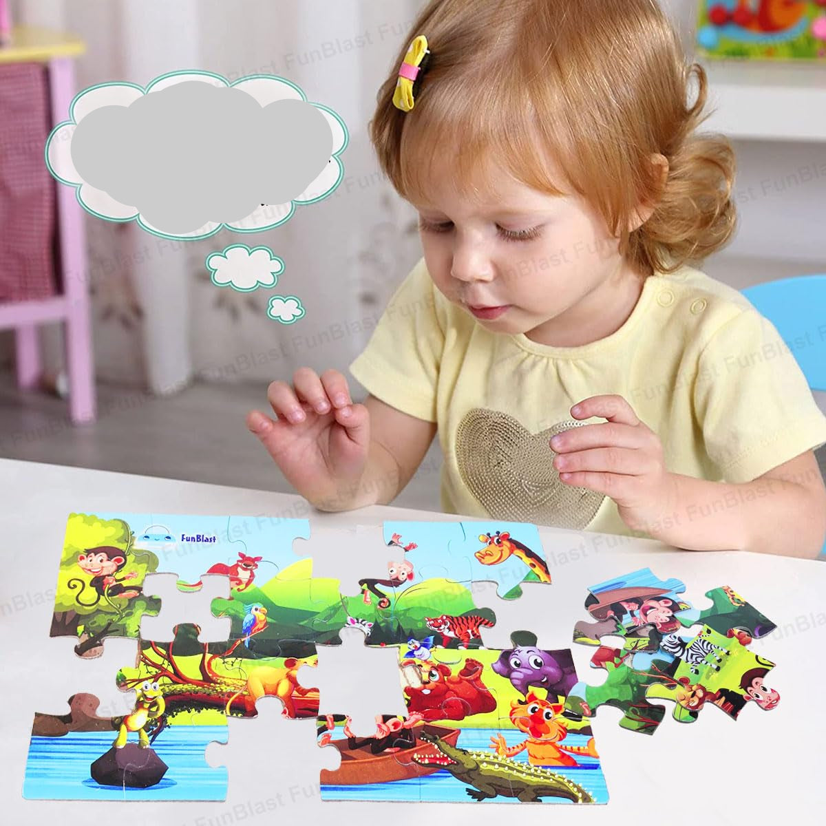Toystar PuzzleSafari | Adventure learning fun - Animal kingdom panorama puzzle for kids - Avontuurlijk leerplezier - Diere...