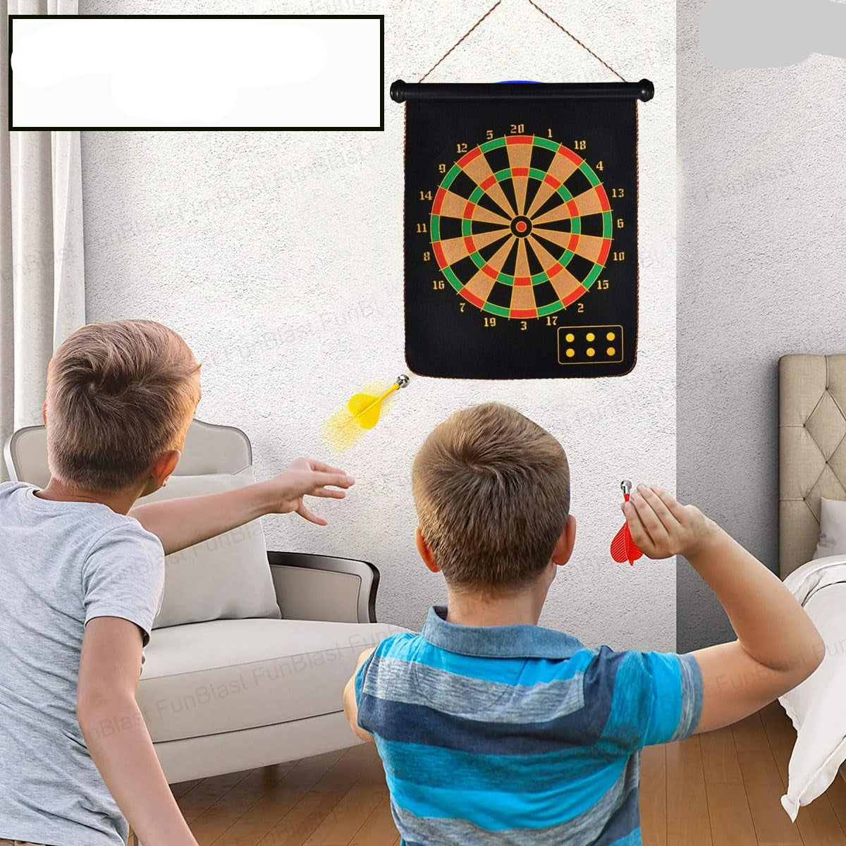 Magnetix MagnoDart | Veilig speelplezier - Magnetisch dartbord voor kinderen, dubbelzijdig & inklapbaar