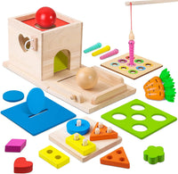 Thumbnail for Toystar EcoToys EduPlay Box | Encourage learning and discovery - Montessori Wooden Playset - Stimuleer leren en ontdekken ...