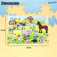 Thumbnail for Toystar PuzzleZoo | Educational fun - Wooden animal puzzle for children - Leerzaam speelplezier - Houten dierenpuzzel voor...