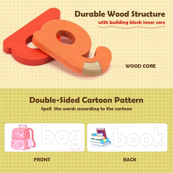 Toystar SpellFun | Learning to read through play – Montessori spelling puzzle - Spelenderwijs leren lezen – Montessori spe...