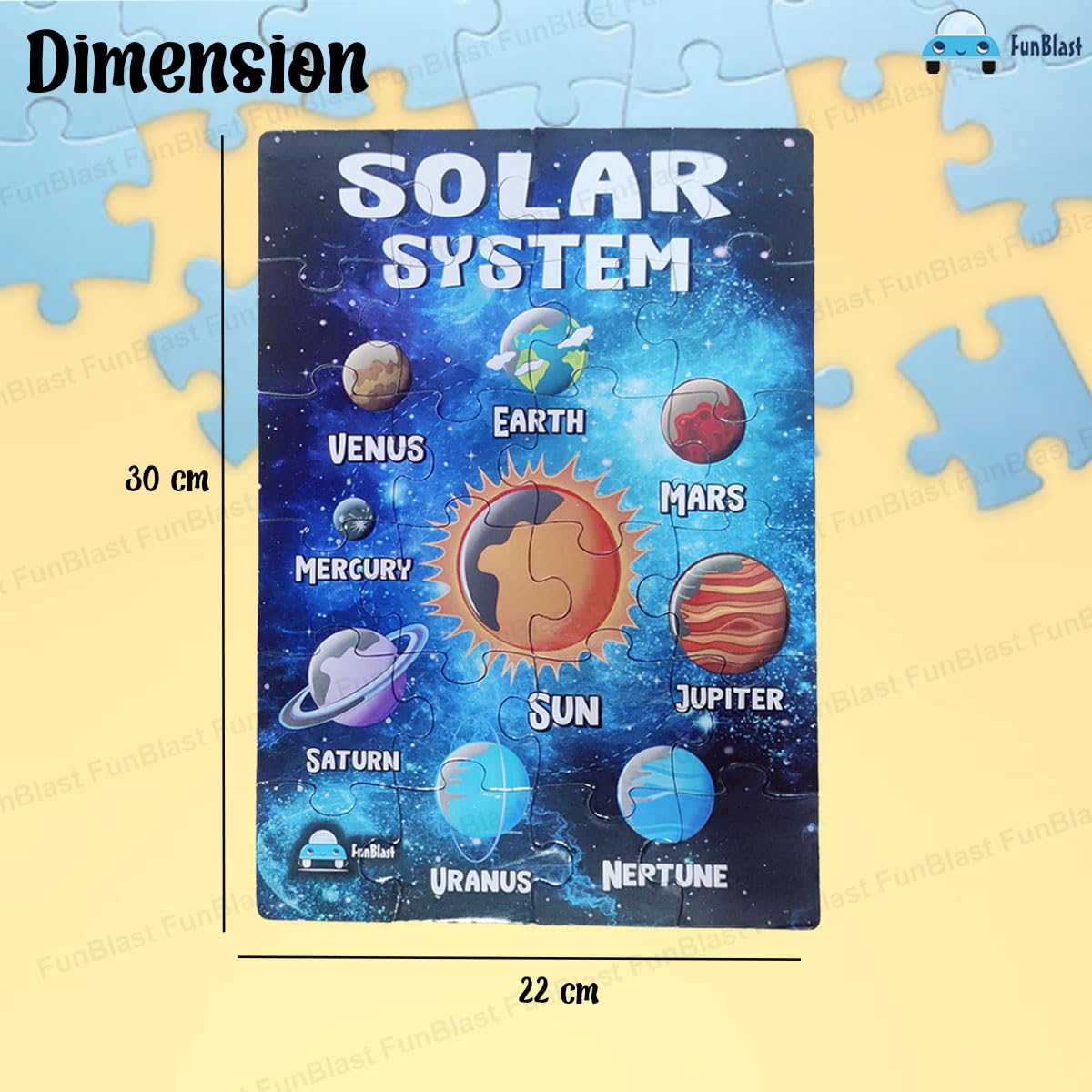 Toystar GalaxyQuest | Discover the universe - Wooden solar system puzzle for children - Ontdek het universum - Houten zonn...
