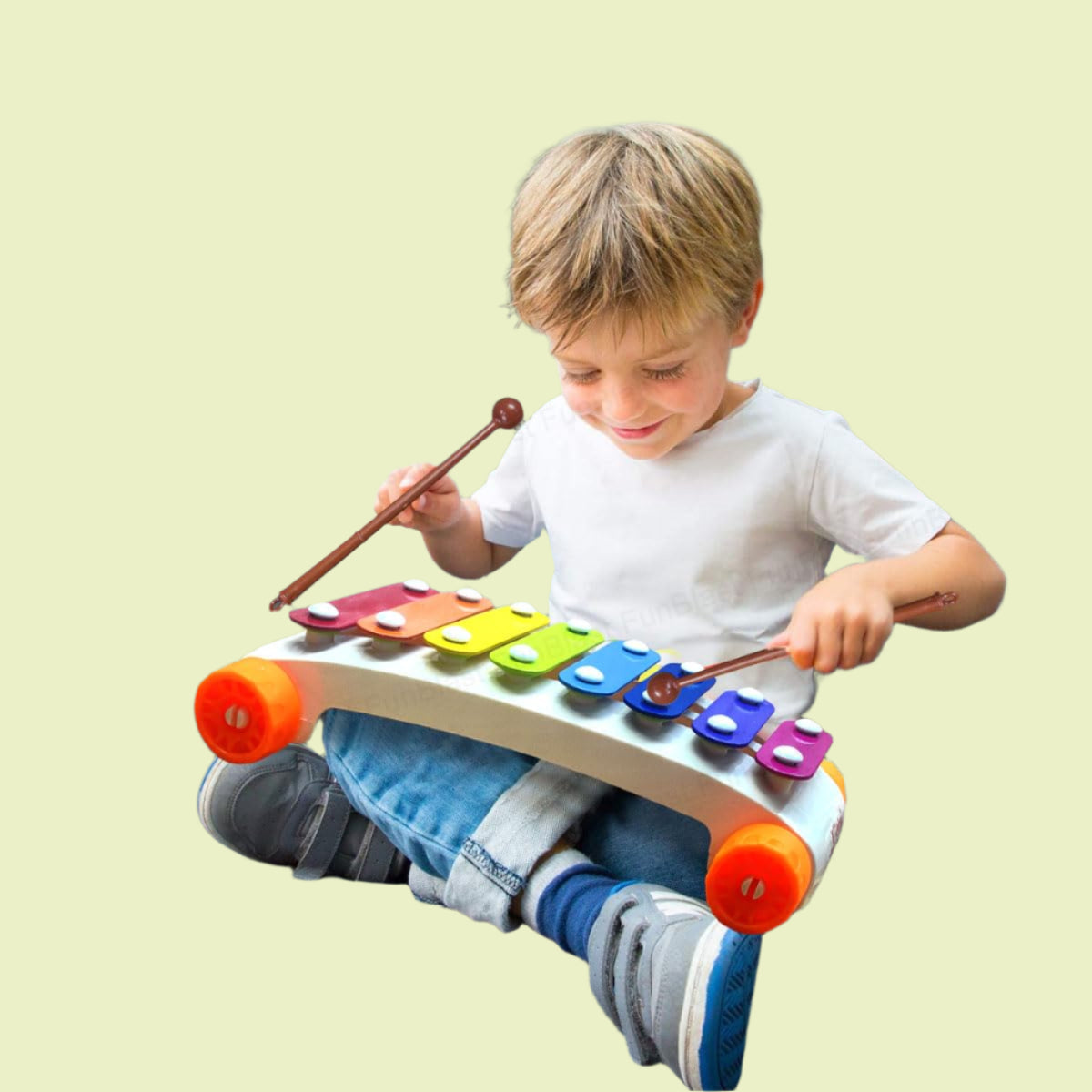 Toystar MelodyWheels | Musical magic in motion - Xylophone pull toy for toddlers - Muzikale magie in beweging - Trekspeelg...