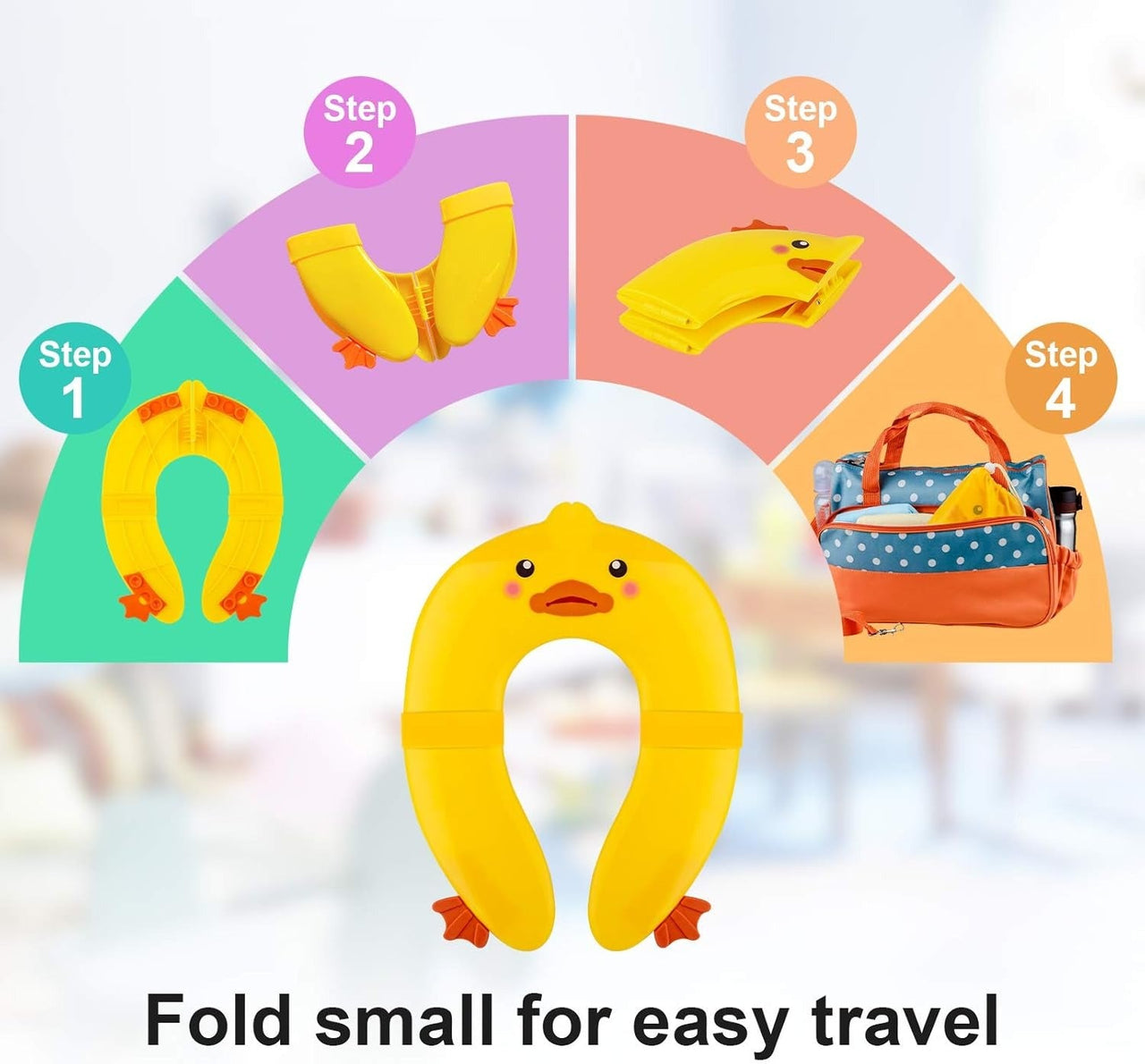 Toystar PottyPal | Worry-free on the road - Portable toilet trainer for children - Zorgeloos onderweg - Draagbare toilettr...