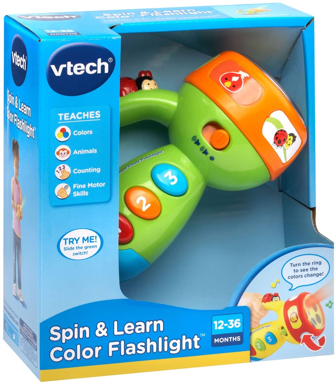 Toystar Spin & Learn | Educational flashlight - with colors and sounds - Educatieve zaklamp - met kleuren en geluid (6)