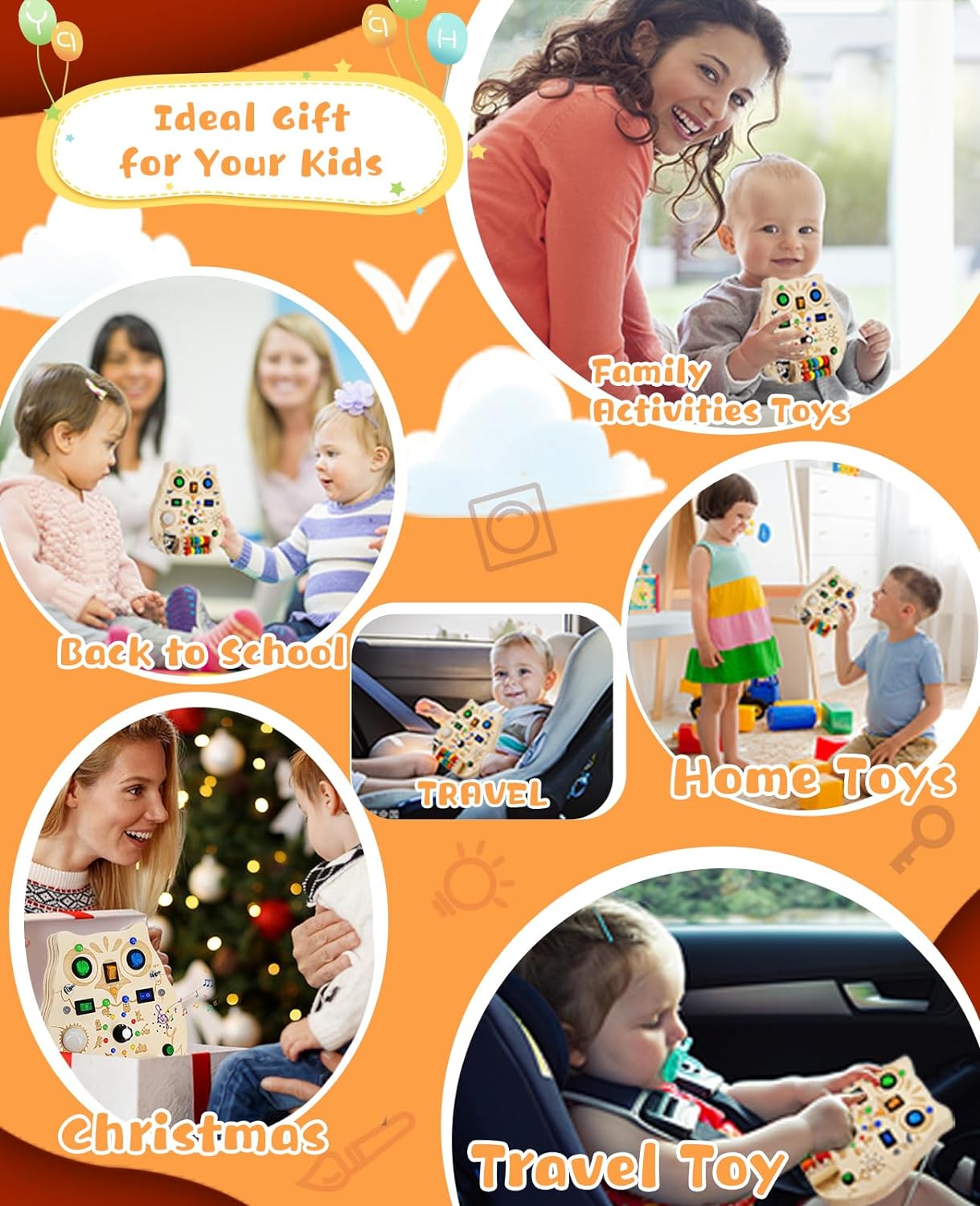 Toystar Owl Bright Board | Learn through play - Educational Wooden Game Board - Leer spelenderwijs - Educatief Houten Spee...
