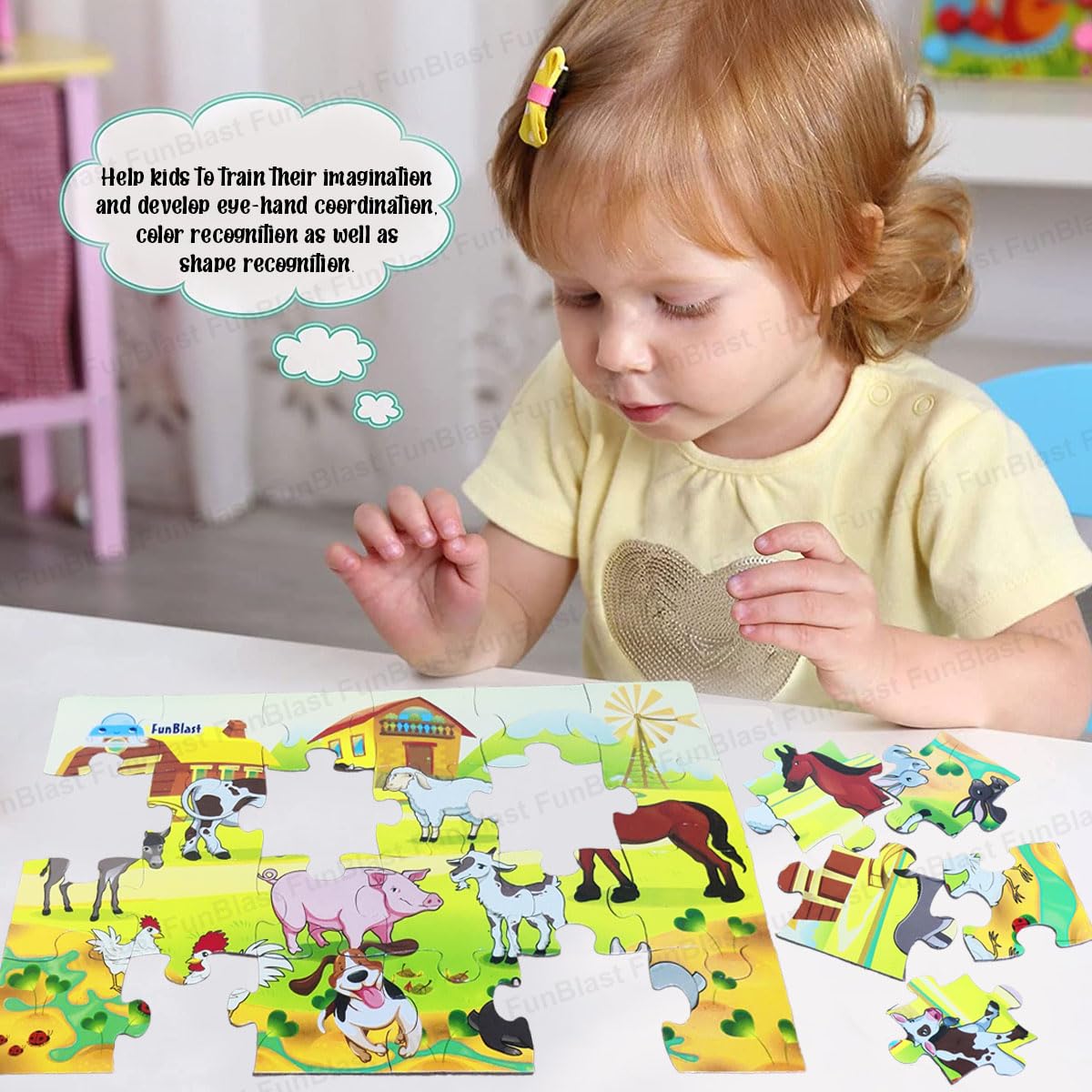 Toystar PuzzleZoo | Educational fun - Wooden animal puzzle for children - Leerzaam speelplezier - Houten dierenpuzzel voor...