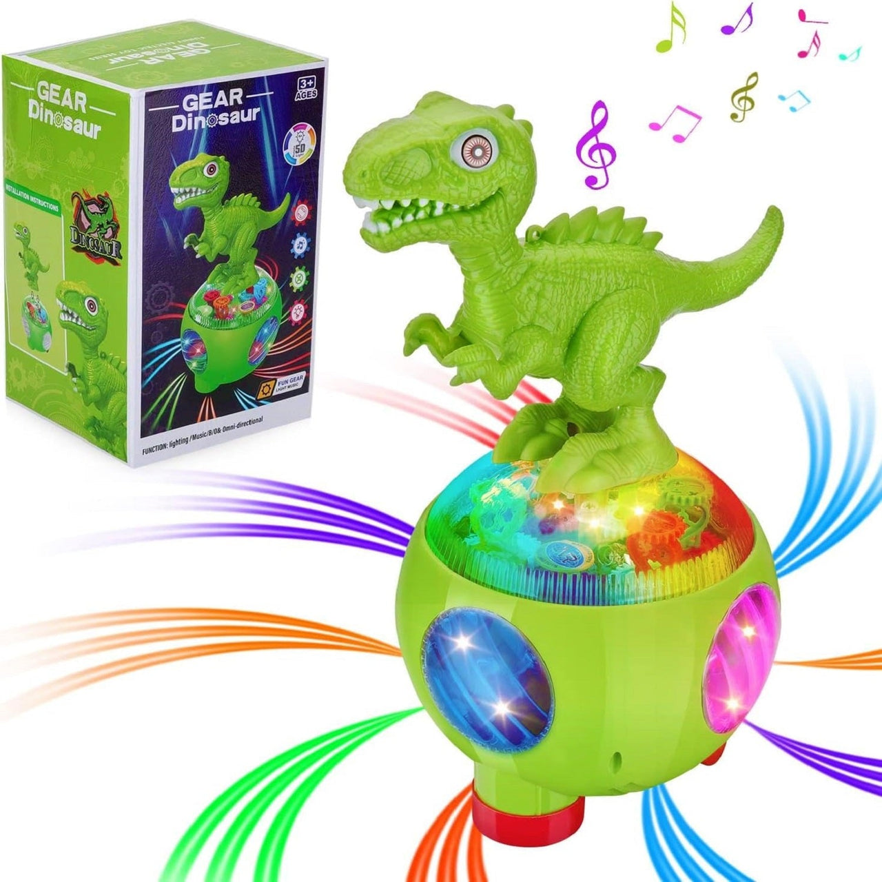 Toystar DinoBeats | Learning and discovering through play - Interactive musical dinosaur with moving gears - Spelenderwijs...