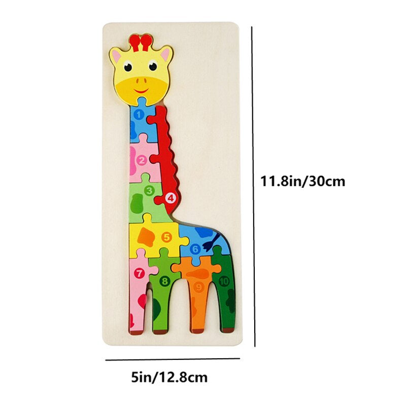 Toystar WildBlocks | Discover and play - Wooden animal puzzle for toddlers - Ontdek en speel - Houten dierenpuzzel voor pe...
