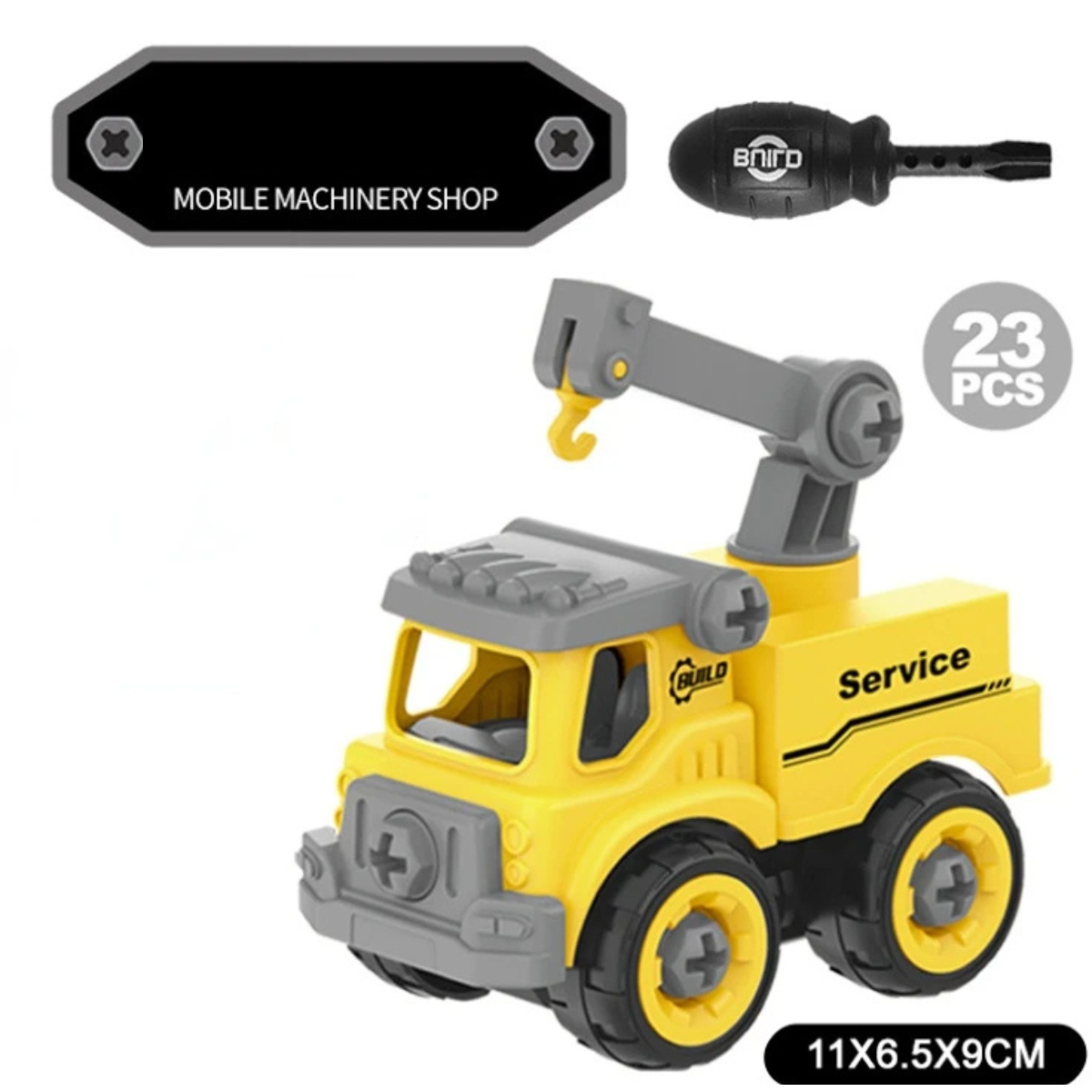 Toystar BuildMaster | Stimulate your child's creativity - construction playset with excavator, tractor and more - stimulee...