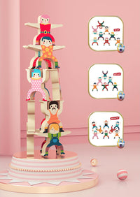 Thumbnail for Toystar Ecotoys AcroStack | Balancing fun - Wooden stacking game for children - Balancerend speelplezier - Houten stapelsp...