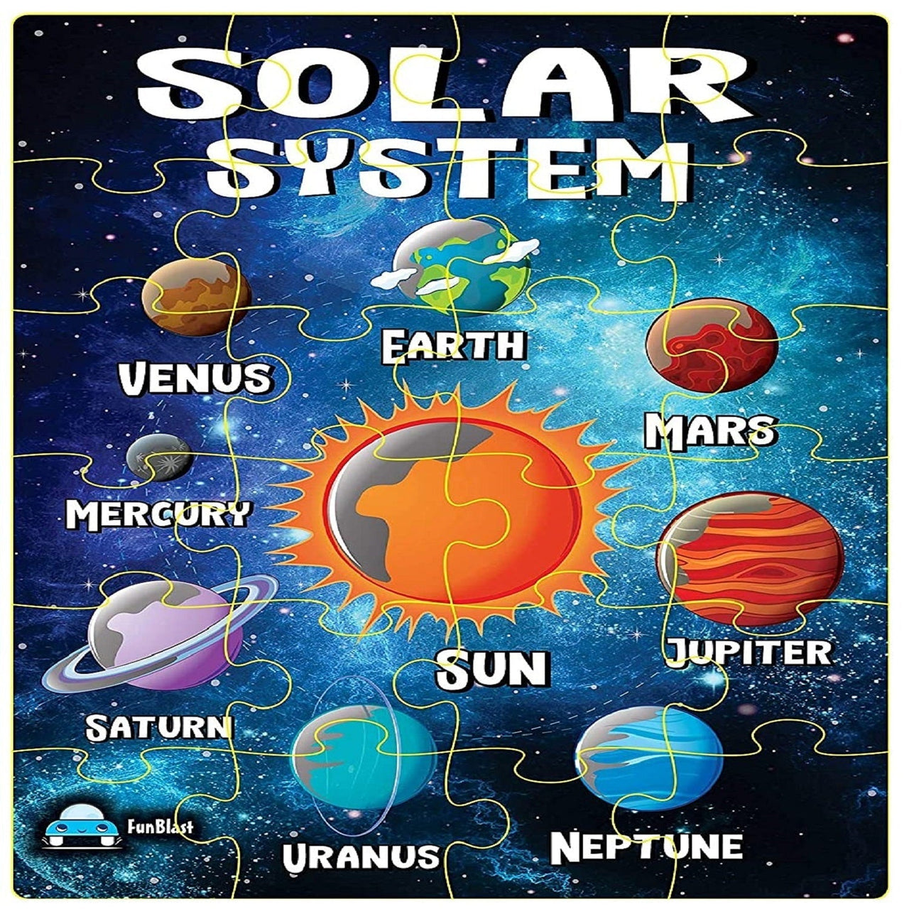 Toystar GalaxyQuest | Discover the universe - Wooden solar system puzzle for children - Ontdek het universum - Houten zonn...