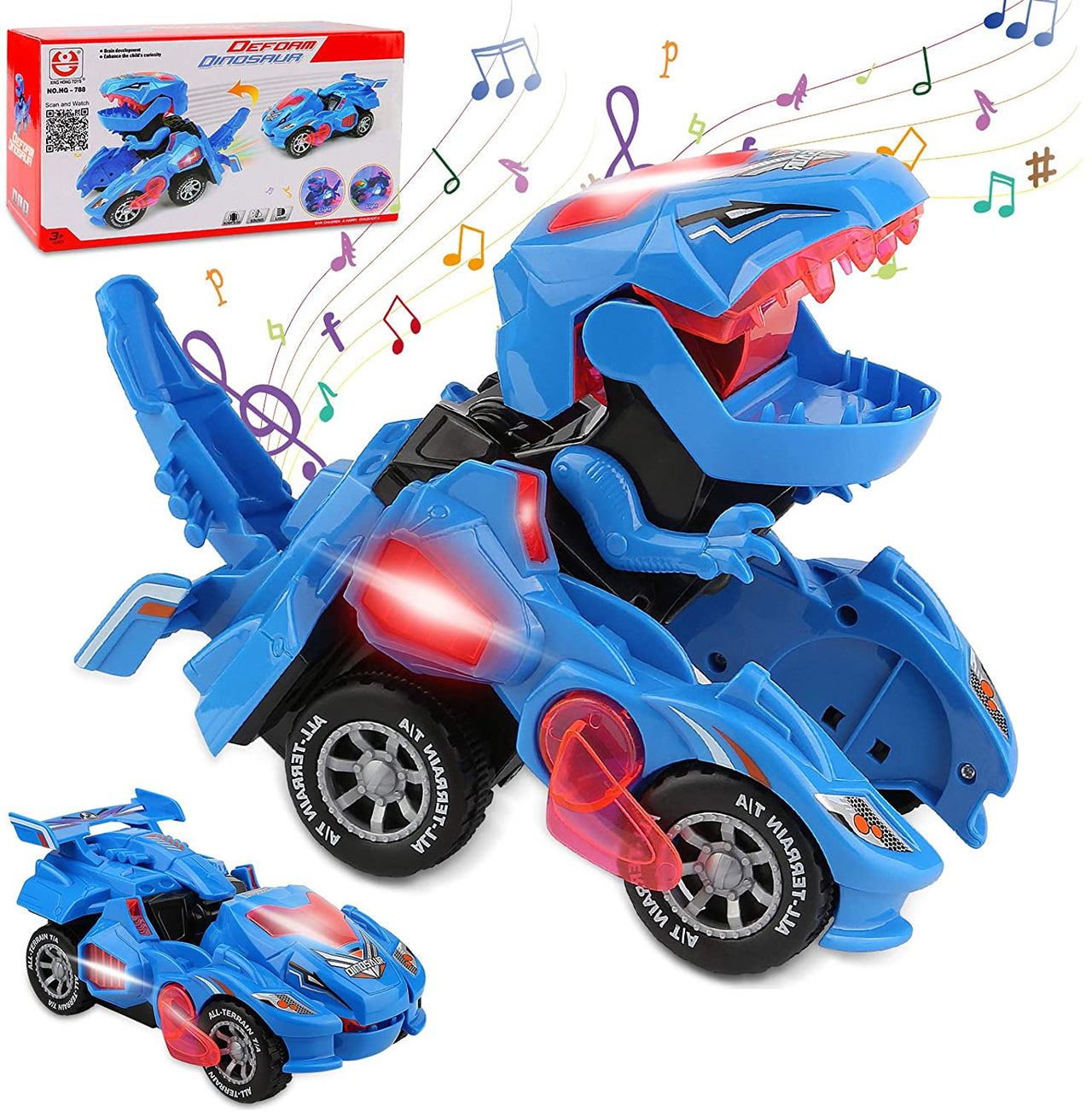 Toystar Transform Dino Car | Give your child endless adventures - The ultimate transforming dinosaur car - Geef je kind ei...