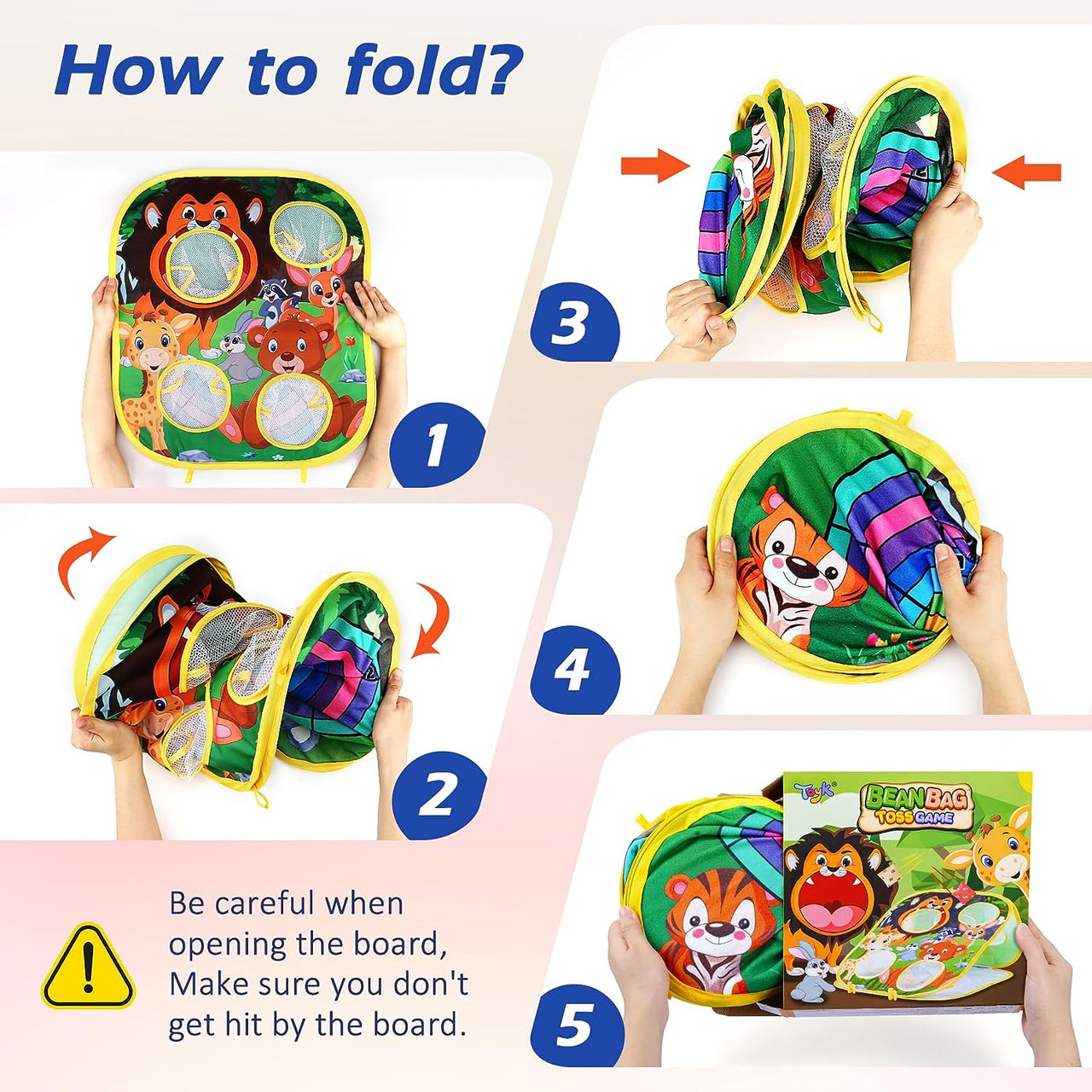 Toystar FlexiToss | Fun everywhere - foldable cornhole game for indoors & outdoors - Speelpret overal - opvouwbaar cornhol...