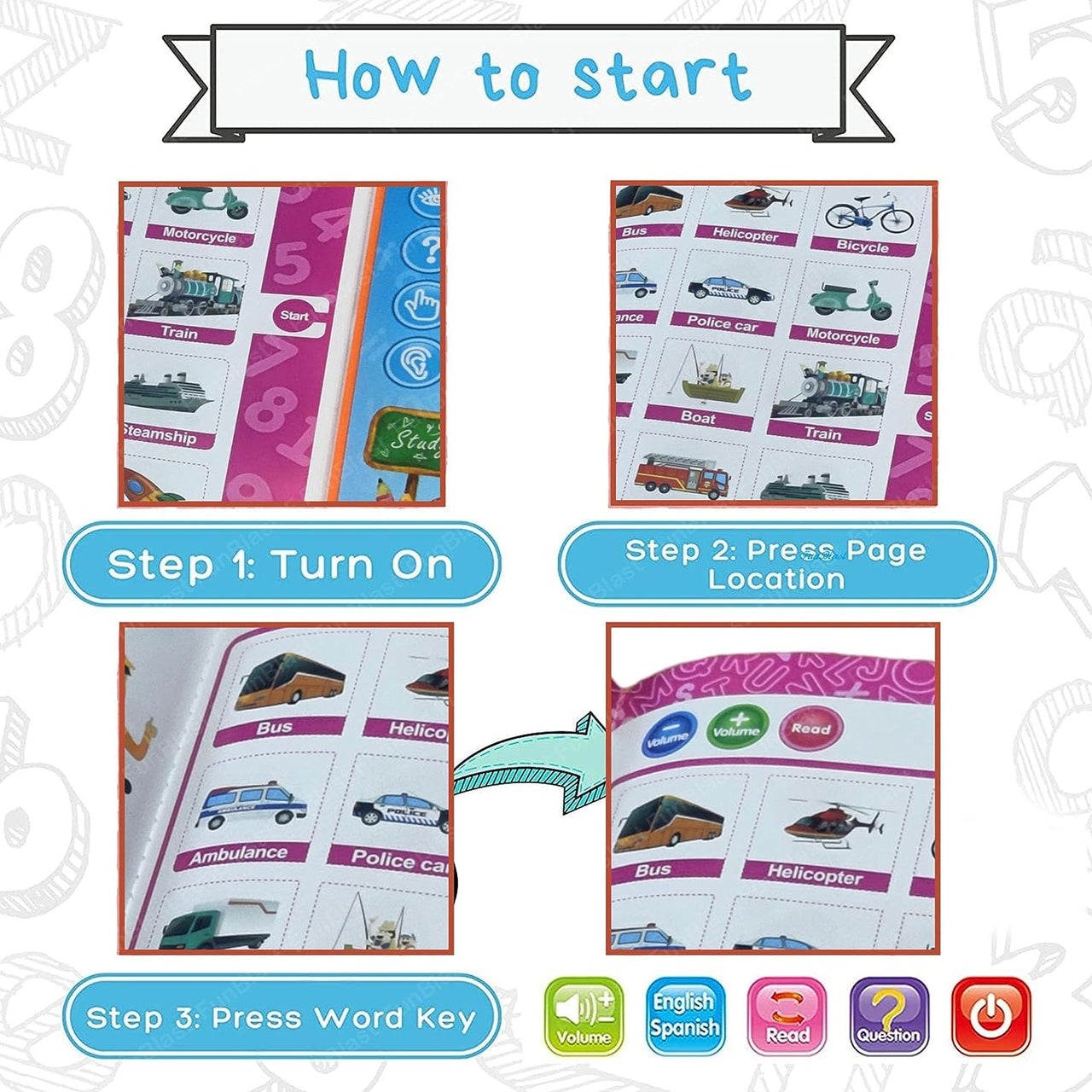 Toystar SmartRead | Playful learning with sound - Interactive educational book with audio and pointing pen - Spelenderwijs...