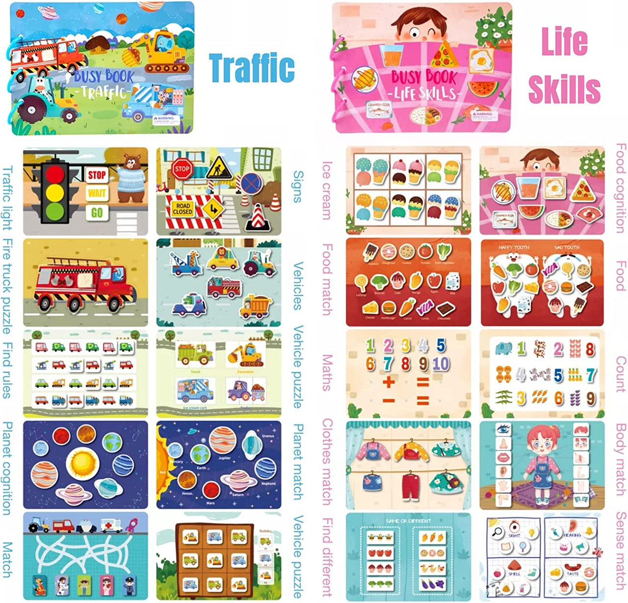 Toystar SmartyPlay | Learning through play - Montessori activity book for toddlers - Spelenderwijs leren - Montessori acti...