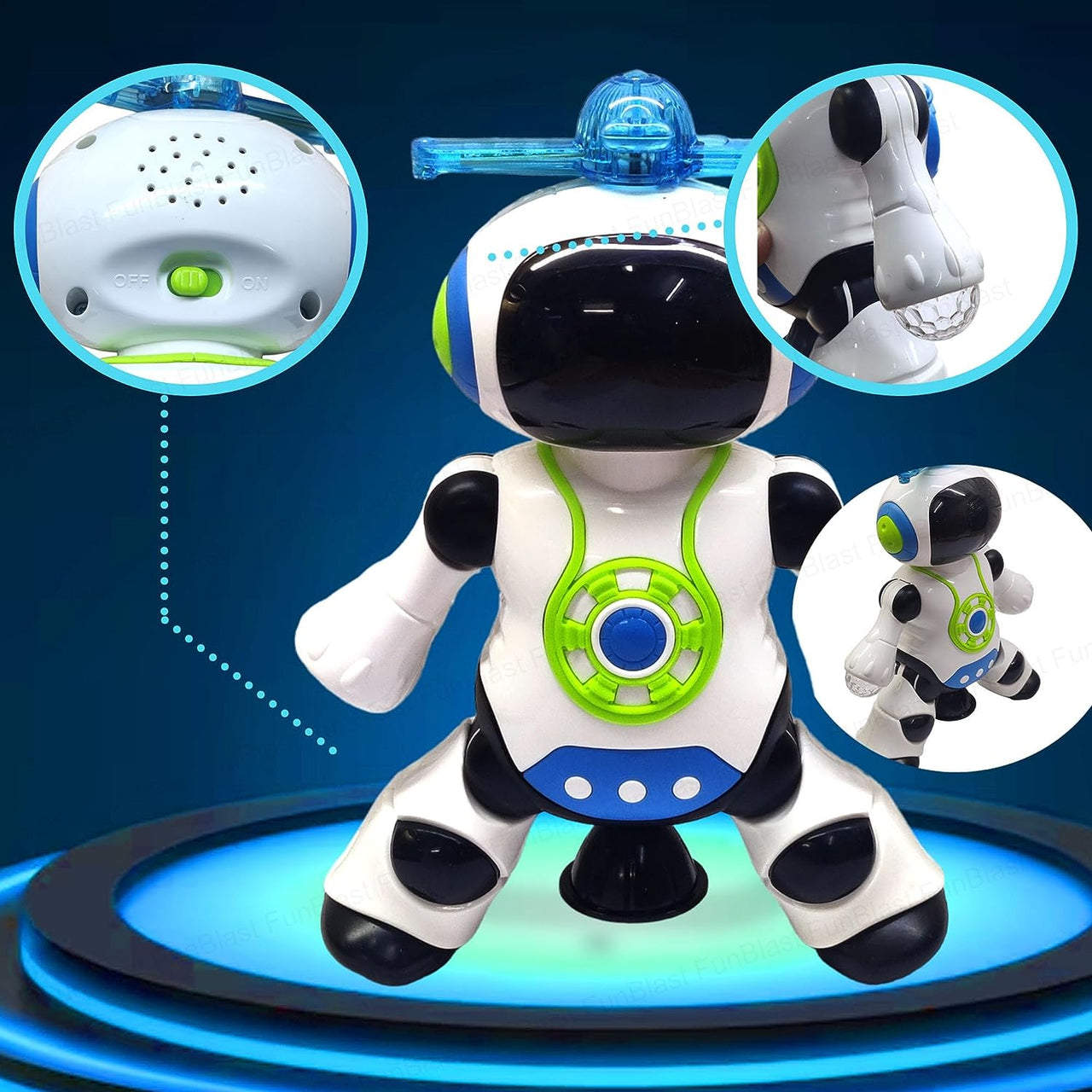 Toystar RoboGroove | Dancing spectacle - Electronic music robot with LED lights and 360° rotation - Dansend spektakel - El...