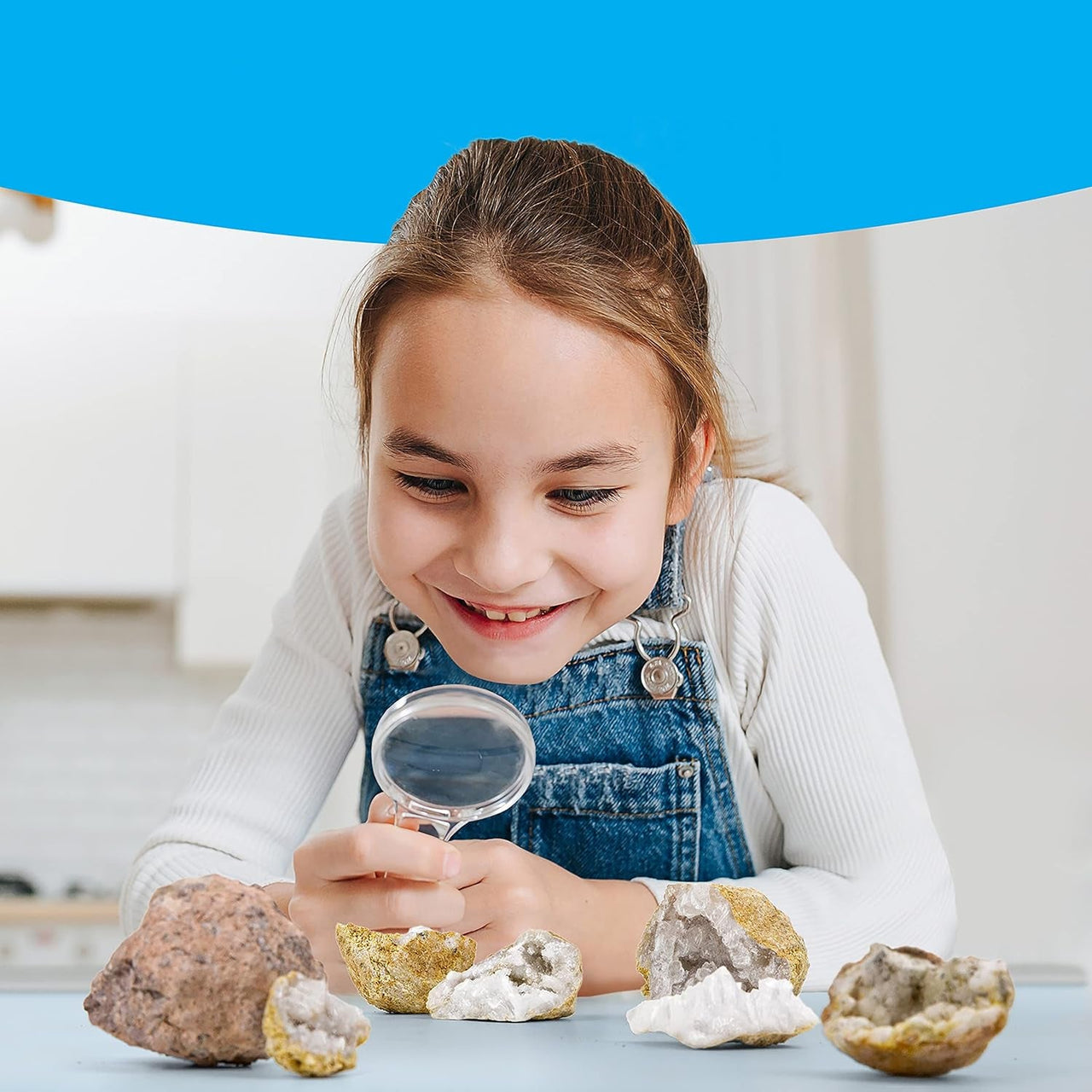 Toystar GeoTreasure | Discover crystals - Geodes breaking set for young geologists - Bestseller - Ontdek kristallen - Geod...