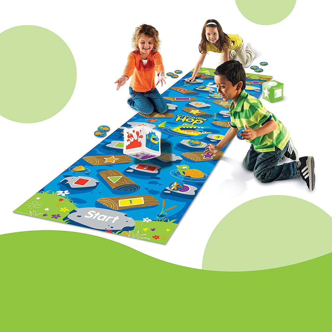 Crocodile Hop | Bewegend leren - Educatief vloerspel voor kinderen