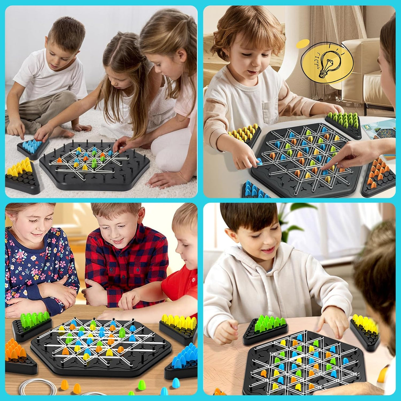 Toystar GeoChain Puzzler | Unleash the Mind - Family fun with geometric puzzle game - Ontketen het Denkvermogen - Familiep...