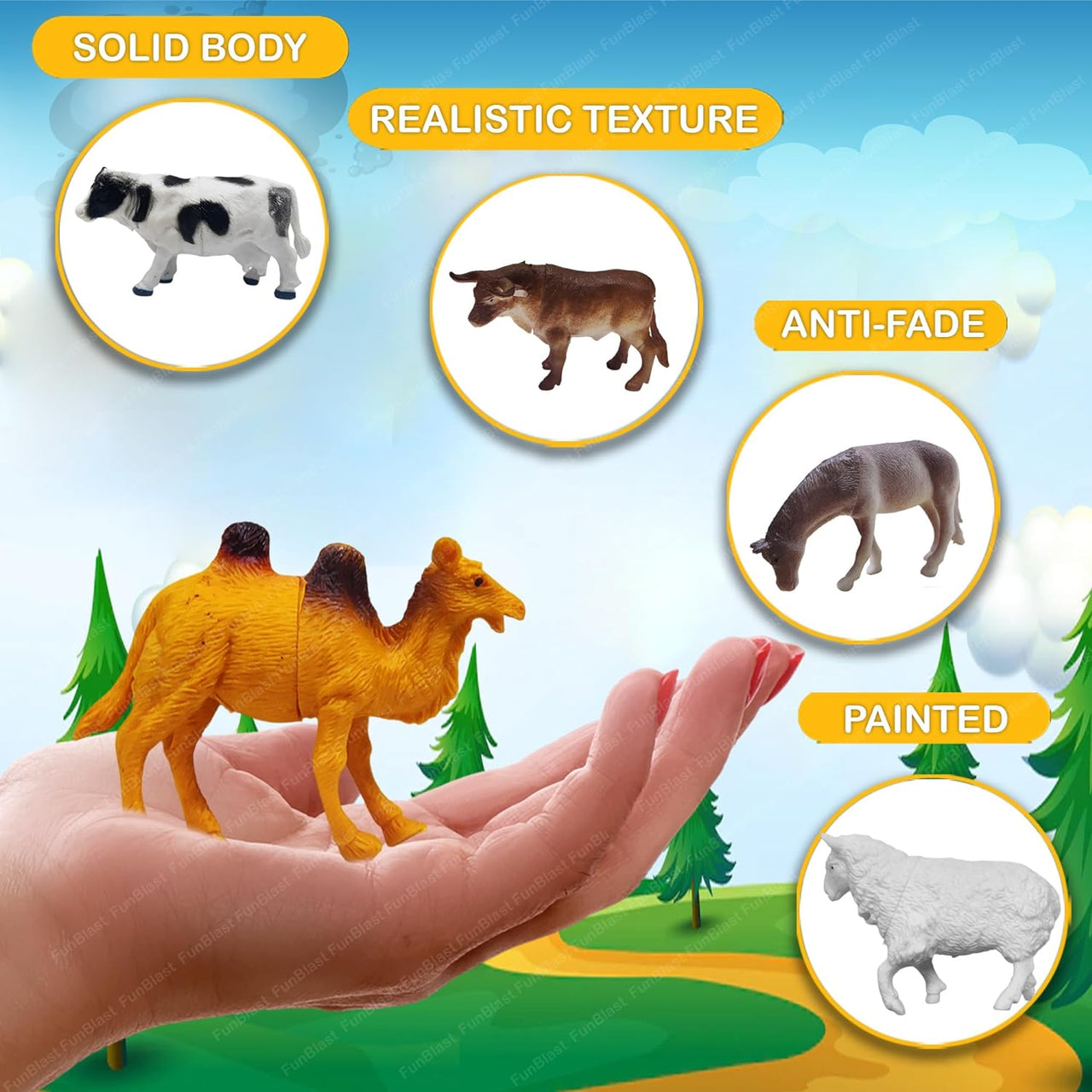Toystar Farm Animals | Get to know farm animals - Educational animal figures play set for children - Leer boerderijdieren ...
