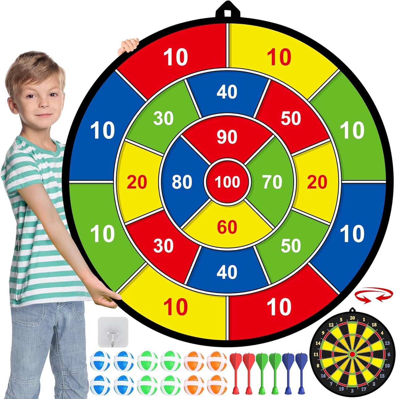Toystar Dart Adventure Set | Exciting Fun for Children - Dart Board with Sticky Balls - Bestseller - Spannend Speelplezier...