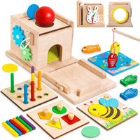 Thumbnail for Toystar EcoToys EduPlay Box | Encourage learning and discovery - Montessori Wooden Playset - Stimuleer leren en ontdekken ...