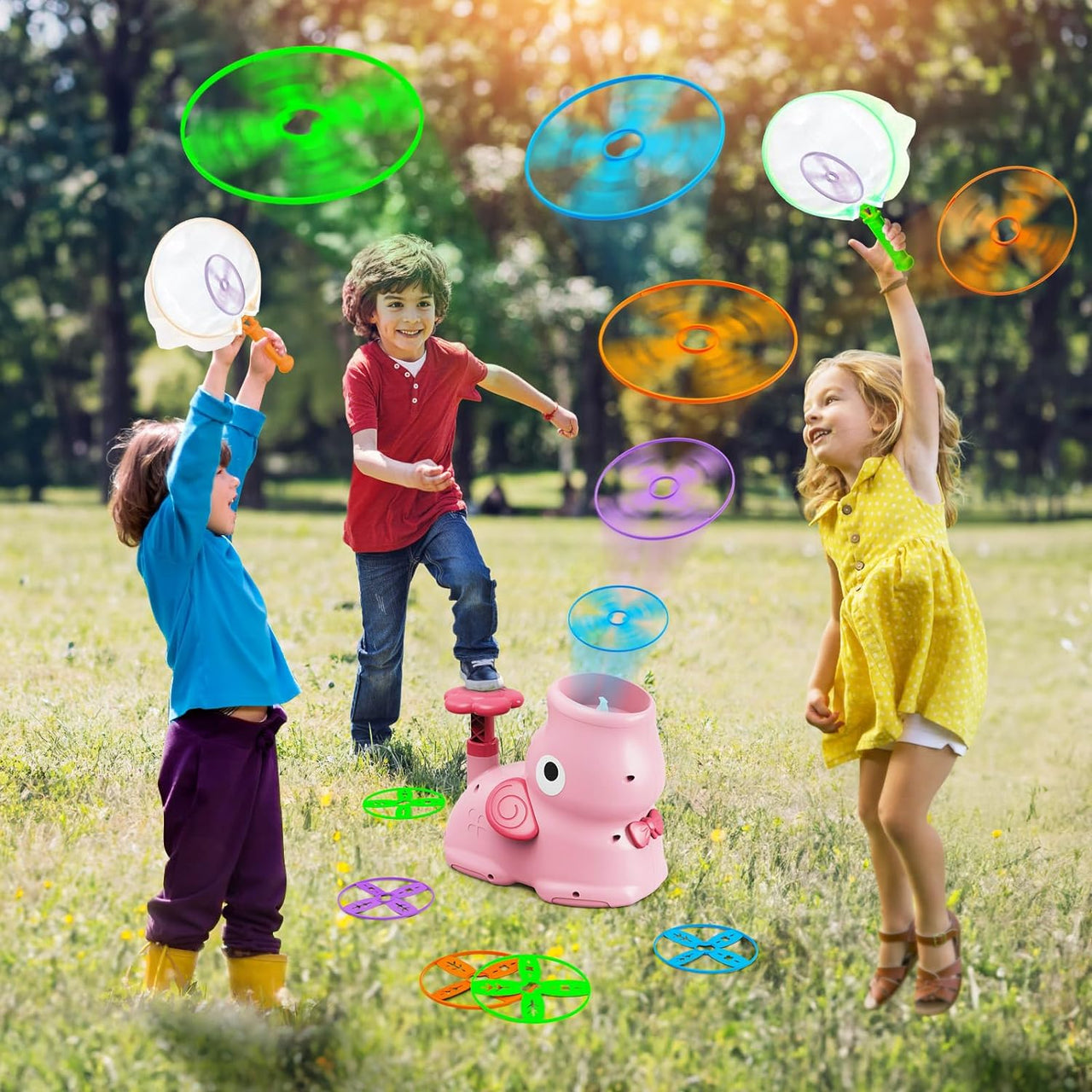 Toystar AirZoom Launcher | Take playing fun to new heights - Flying Saucer Playset - Breng speelplezier naar nieuwe hoogte...