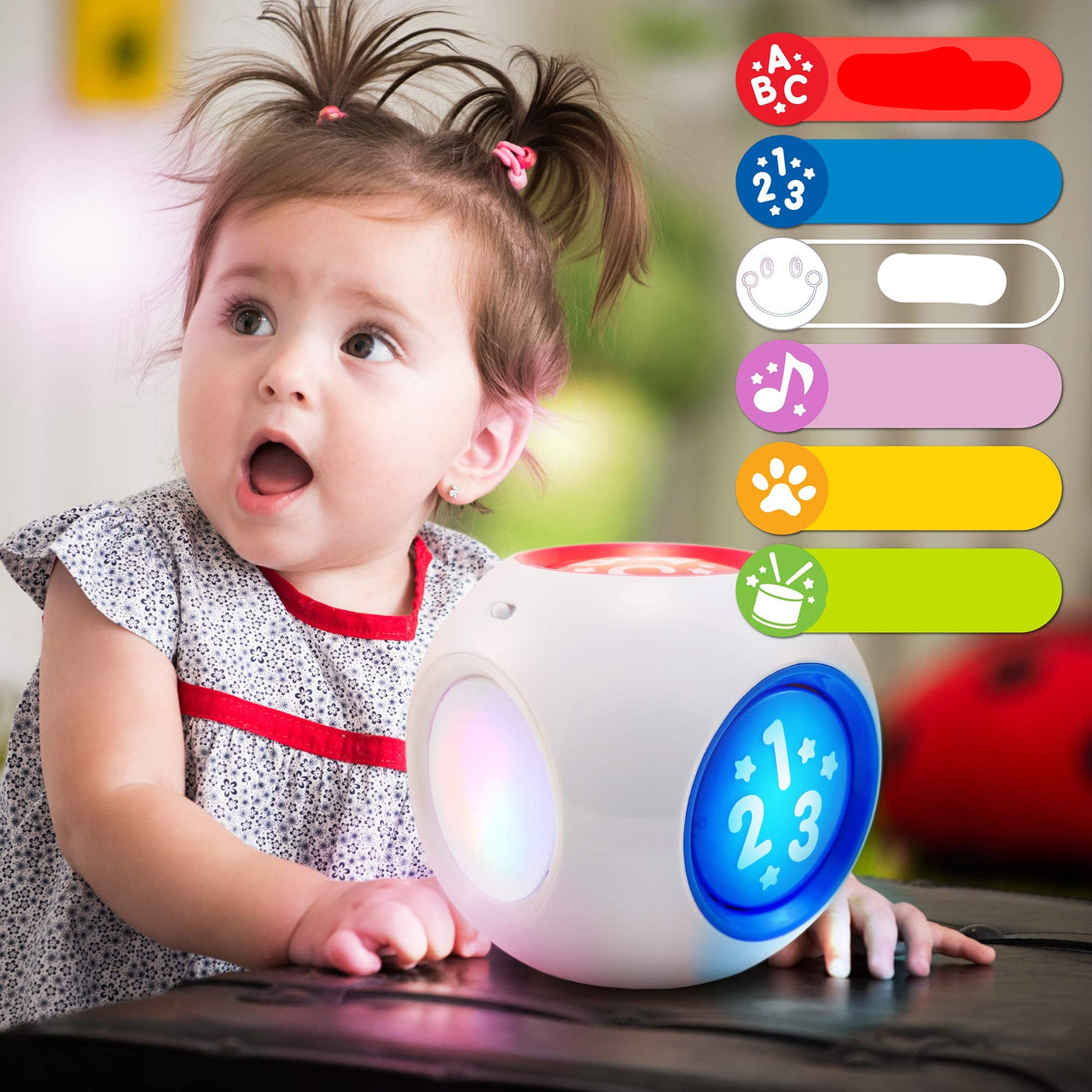 Toystar Learning Cube | Music & Education - Interactive activity block for babies and toddlers - Bestseller - Muziek & edu...
