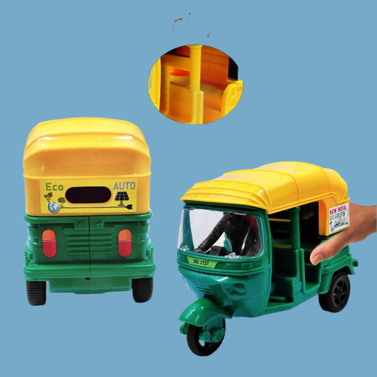 Toystar TukTuk Express | Authentic Driving Fun - Auto Rickshaw Toy for Kids - Authentiek rijplezier - Auto Rickshaw speelg...