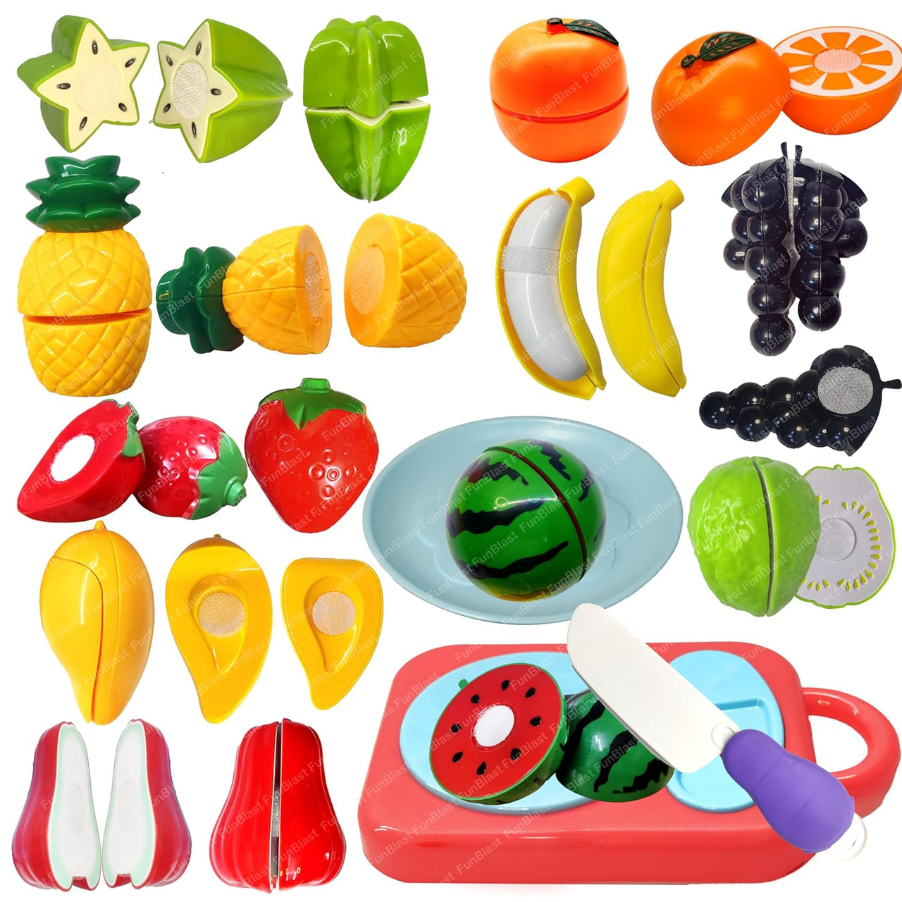 Toystar MiniChef | Cut and play - Educational fruit cutting set toys for children - Snij en speel - Educatief fruit snijse...
