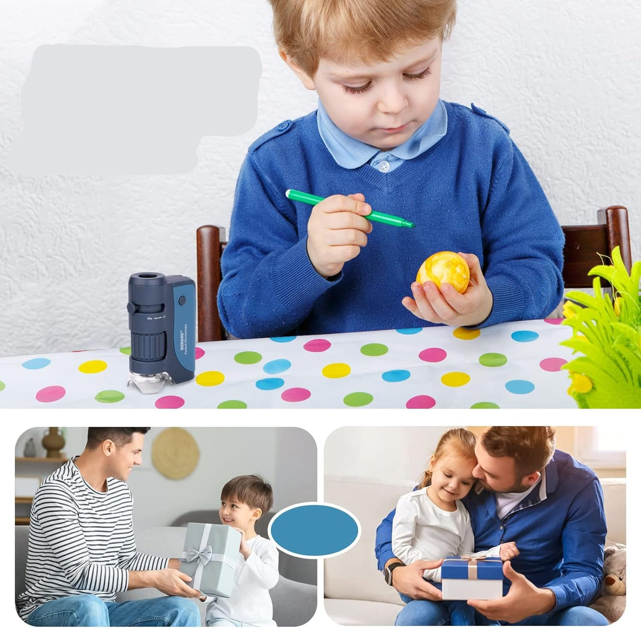 Toystar MicroQuest | Discover the invisible world - Portable microscope with 3 lenses and LED lighting - Ontdek de onzicht...