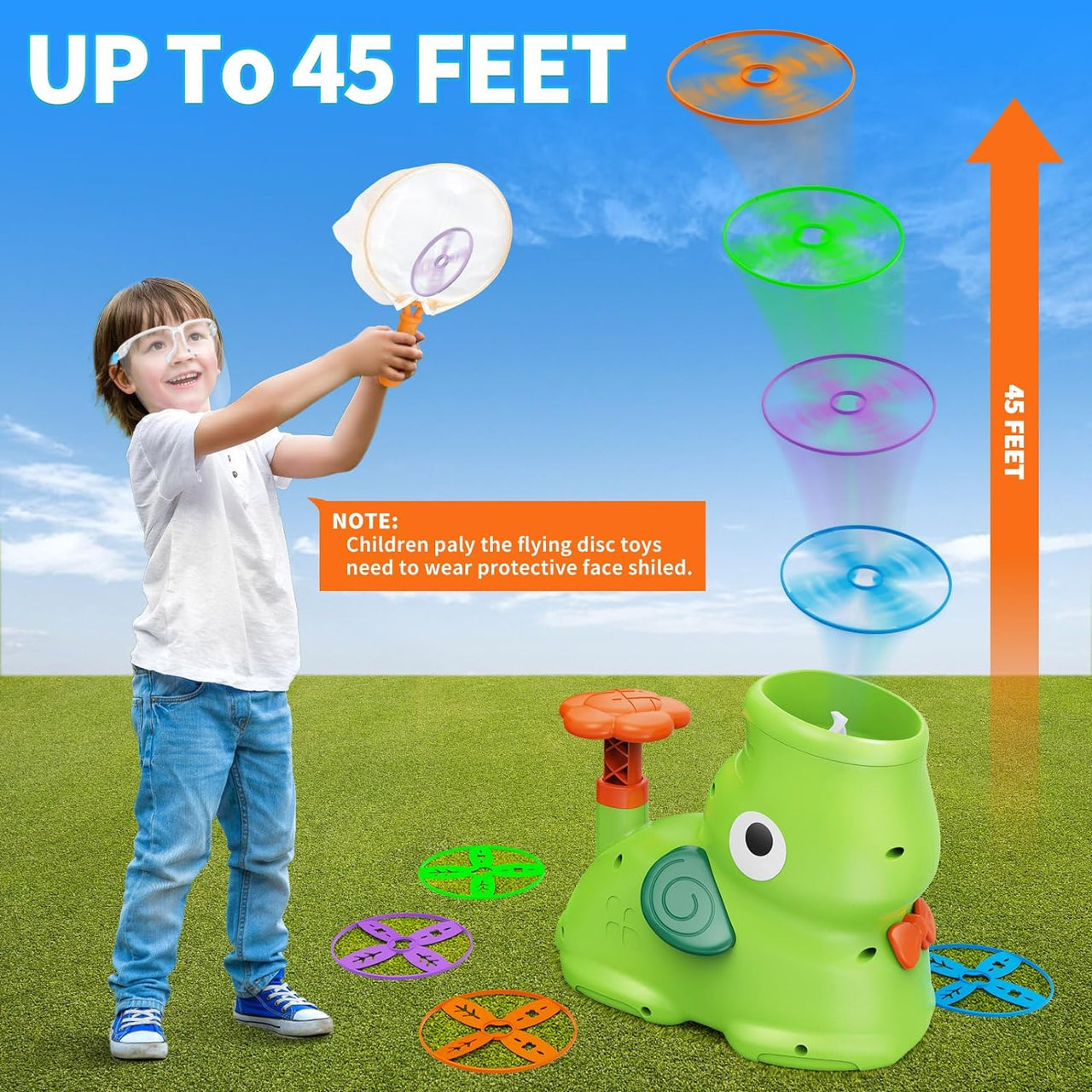 Toystar AirZoom Launcher | Take playing fun to new heights - Flying Saucer Playset - Breng speelplezier naar nieuwe hoogte...