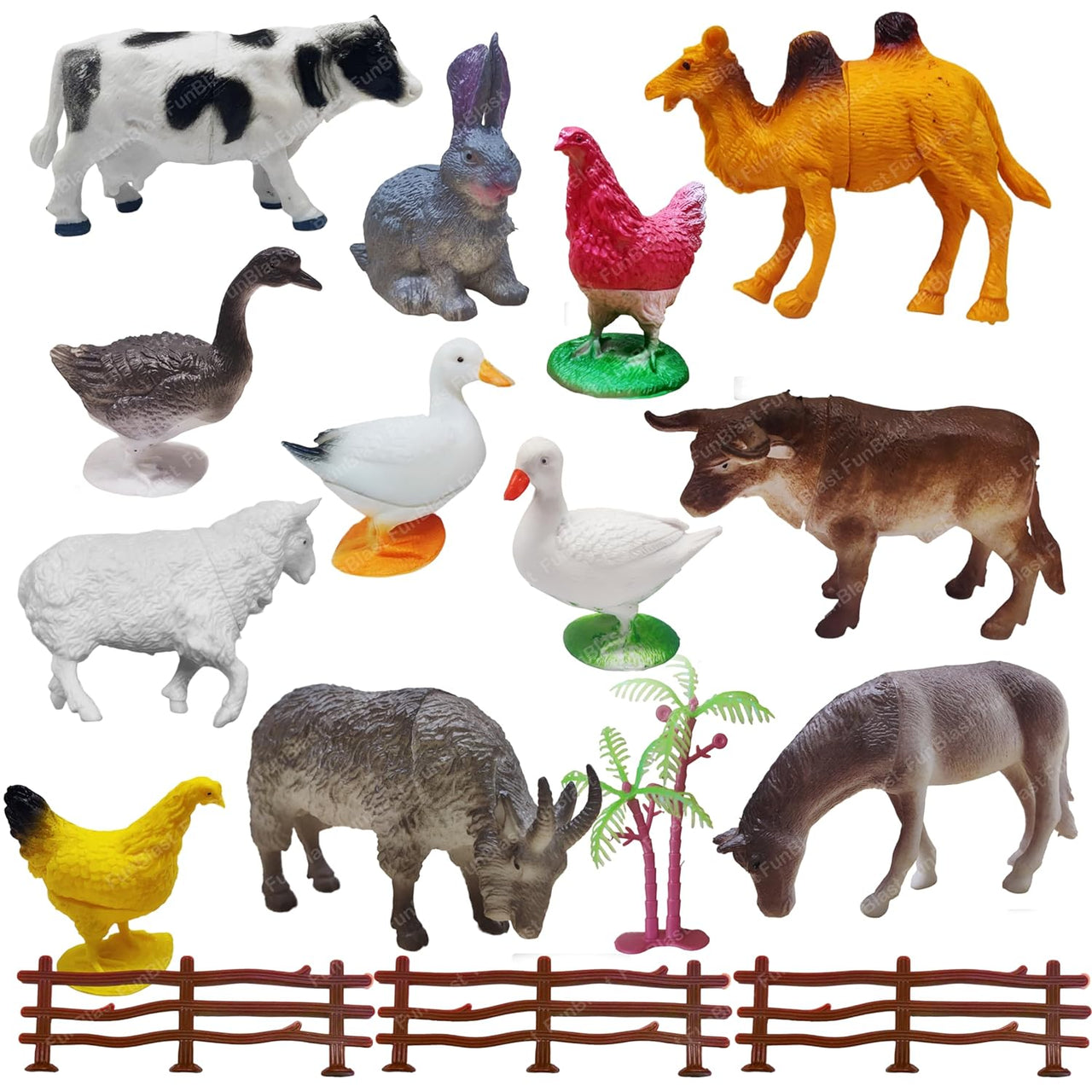 Toystar Farm Animals | Get to know farm animals - Educational animal figures play set for children - Leer boerderijdieren ...