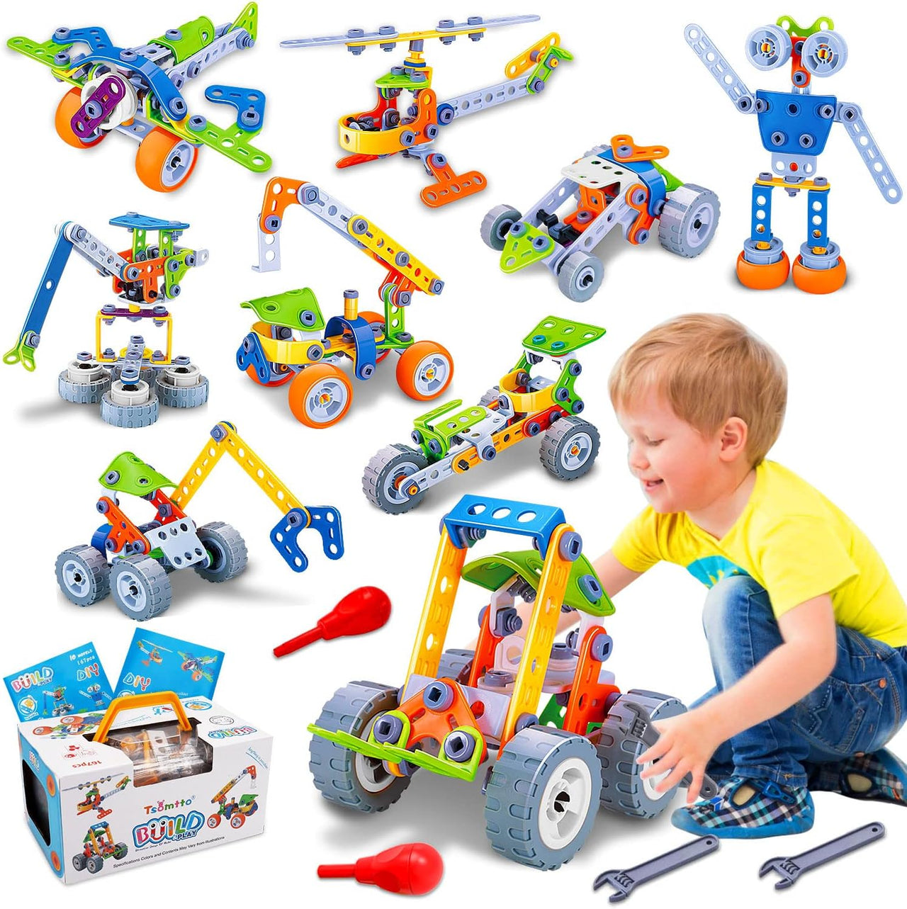 Toystar BouwBlokX | Stimulate Creativity and Learning Fun - Educational Building Set for Children from 4 years - Creatieve...