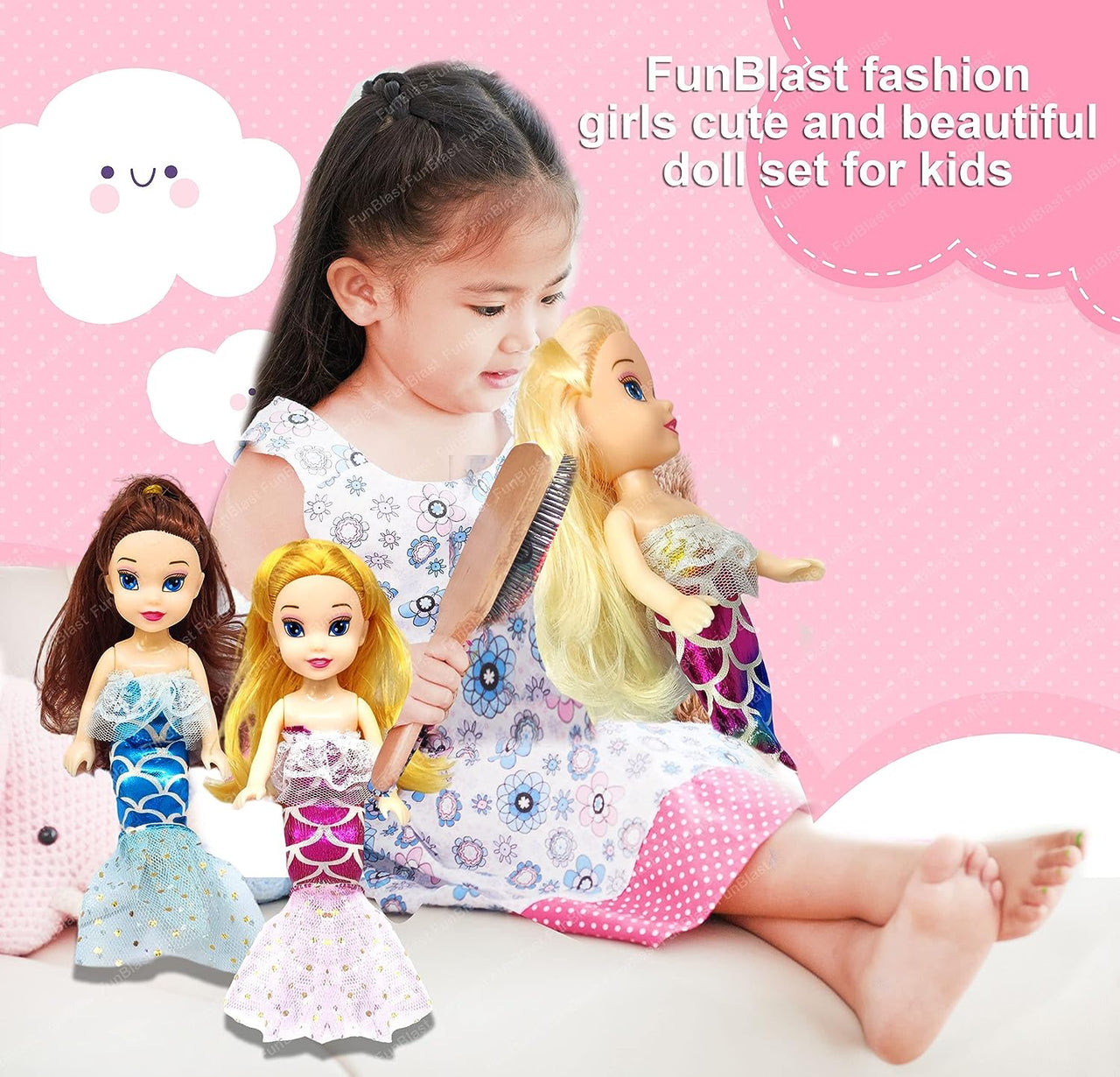 Toystar AquaPrincess | Enchanting play fun - Set of cute mermaid dolls for creative adventures - Betoverend speelplezier -...