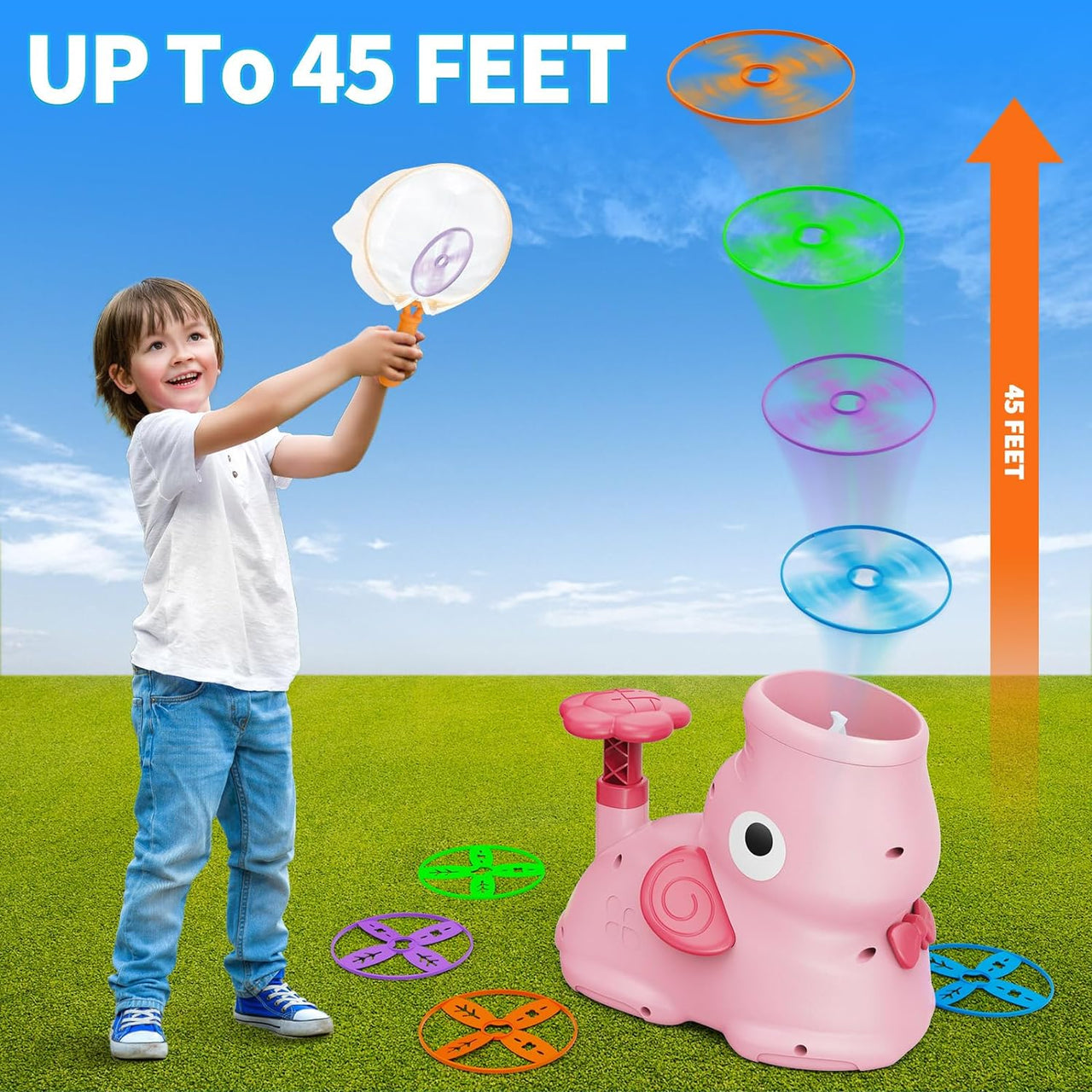 Toystar FlyDisc Pro | Luminous Flying Saucers - Children's Outdoor Toys - Lichtgevende Vliegende Schotels - Kinderspeelgoe...