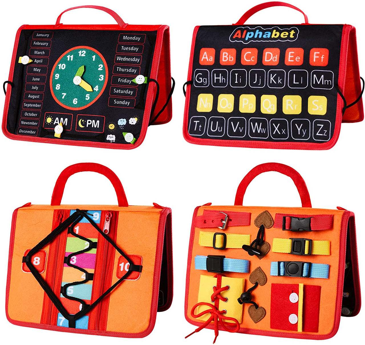 Toystar EduBoard | Encourage Learning & Play - Montessori travel activity board - Stimuleer Leren & Spel - Montessori reis...