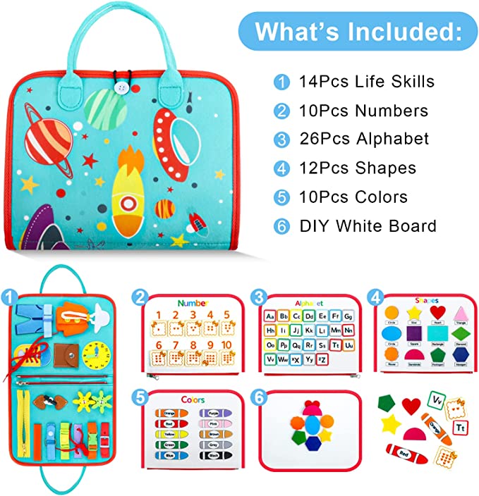 Toystar Toddler Activity Board | Fun and Learning - Montessori Toys - Speelplezier en Leren - Montessori Speelgoed (7)