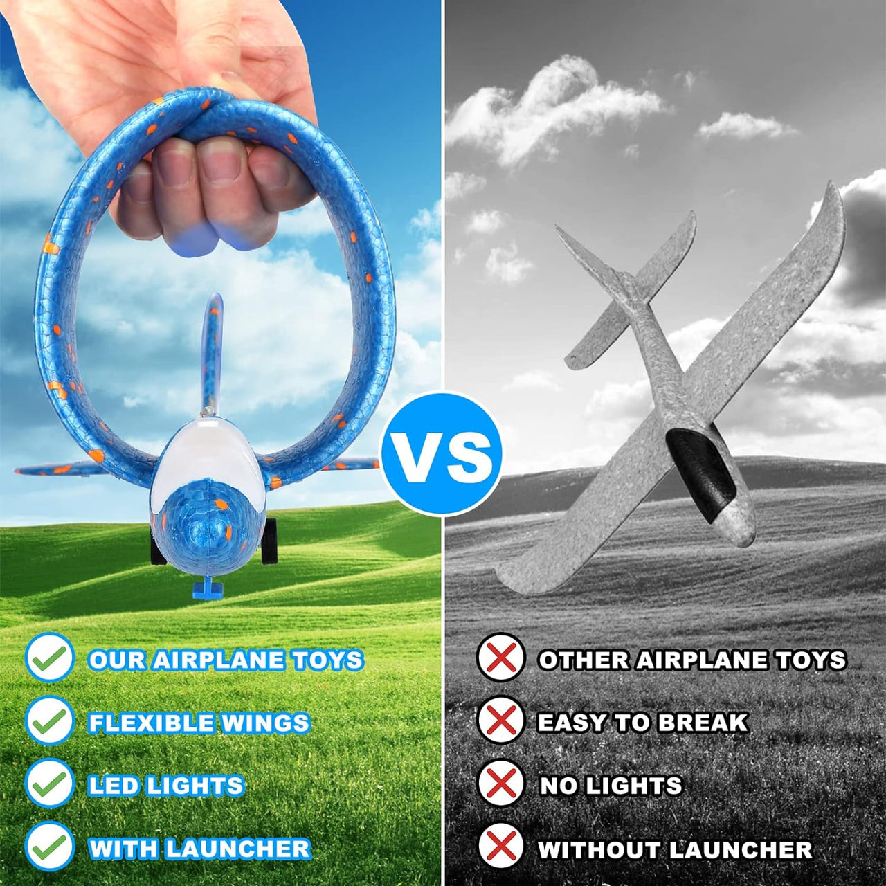 Toystar SkyGlide Launcher | Take fun to new heights - Foam Airplane Launcher Playset - Breng plezier naar nieuwe hoogtes -...