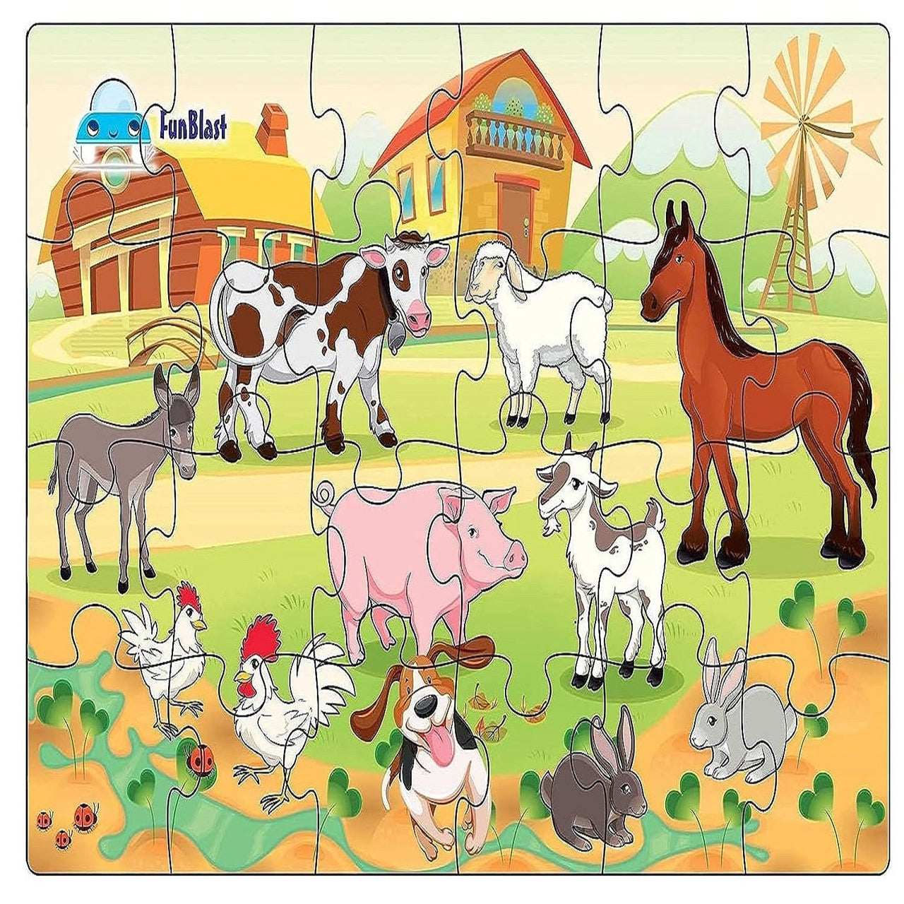 Toystar PuzzleZoo | Educational fun - Wooden animal puzzle for children - Leerzaam speelplezier - Houten dierenpuzzel voor...