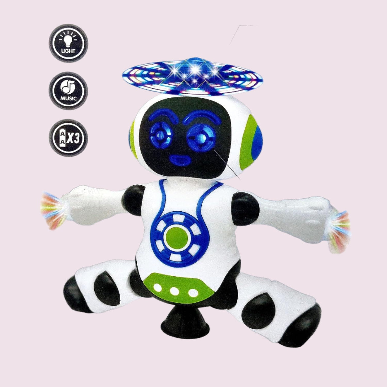 Toystar RoboGroove | Dancing spectacle - Electronic music robot with LED lights and 360° rotation - Dansend spektakel - El...