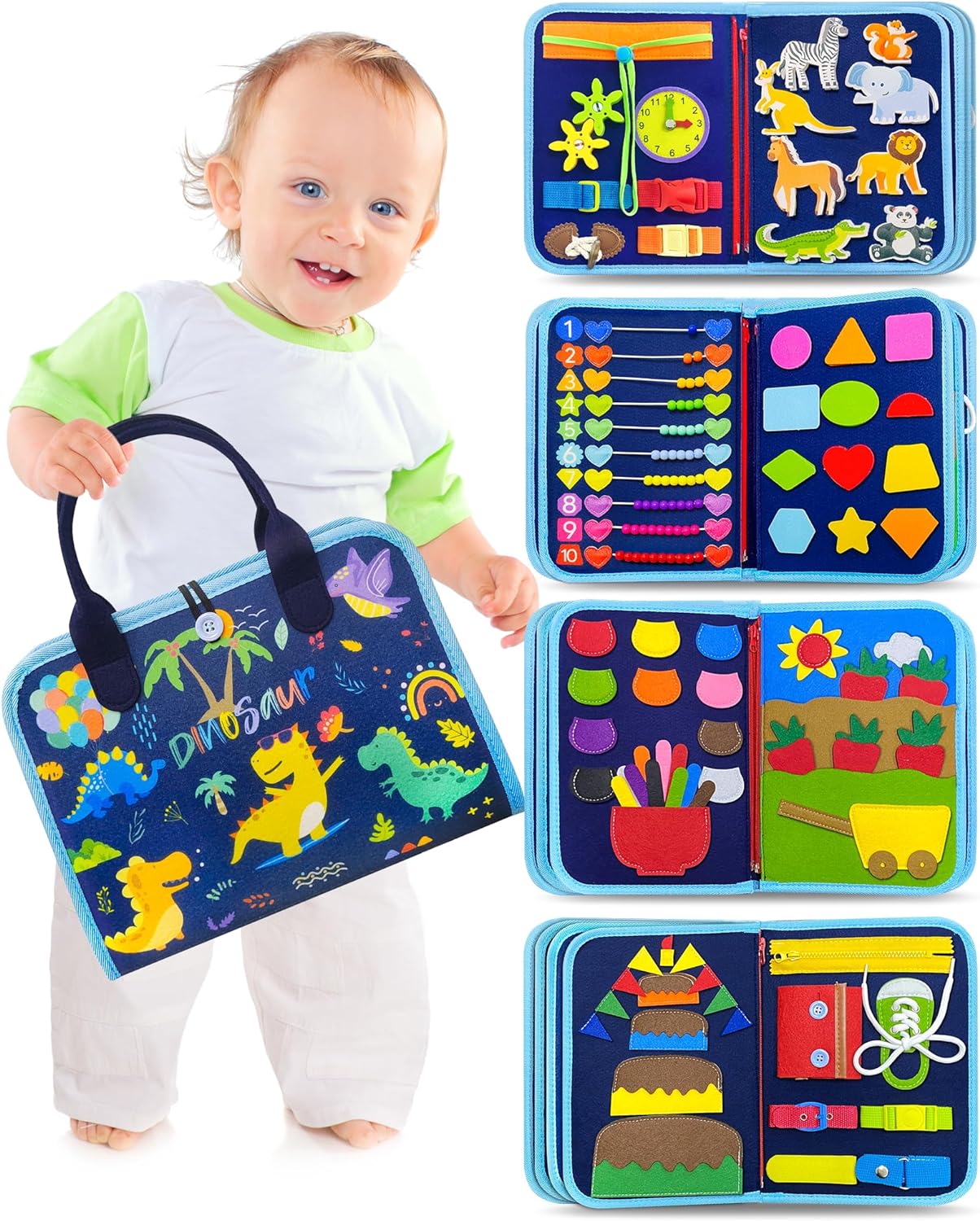 Toystar Felt Learning Board | Montessori Game Board - Creative Learning - *Montessori Speelbord - Creatief Leren