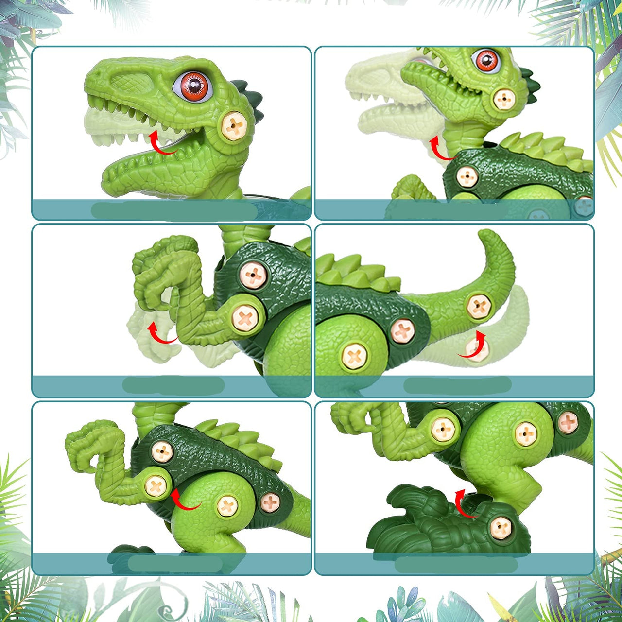 Toystar DinoBuild | Build your own adventure - Educational dinosaur construction set with screws & drill - Bouw je eigen a...
