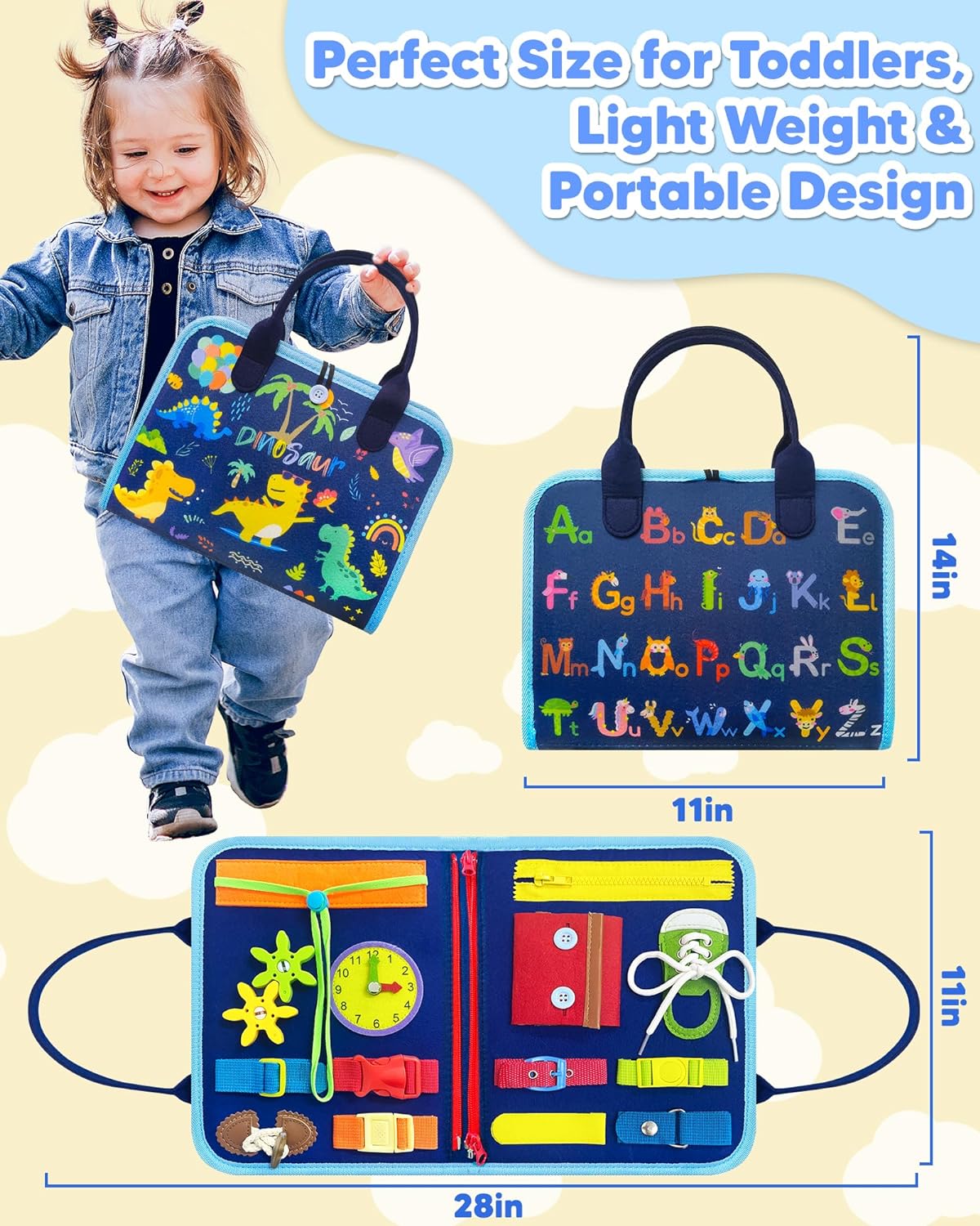 Toystar Felt Learning Board | Montessori Game Board - Creative Learning - *Montessori Speelbord - Creatief Leren (2)