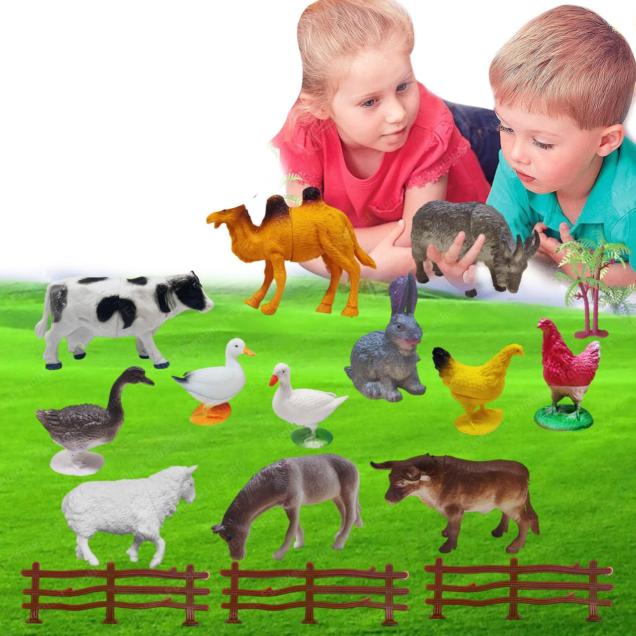 Toystar Farm Animals | Get to know farm animals - Educational animal figures play set for children - Leer boerderijdieren ...