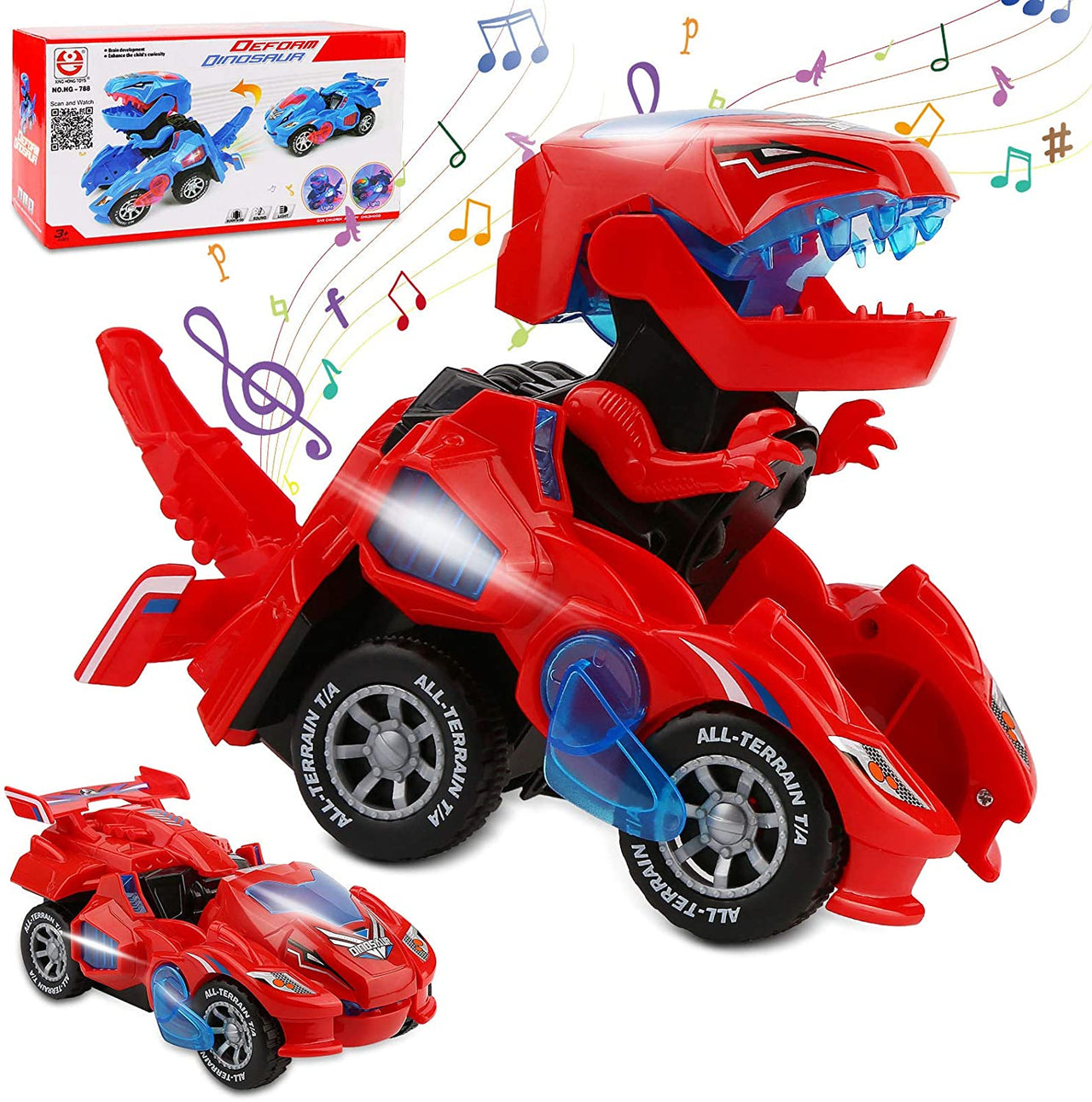 Toystar Transform Dino Car | Give your child endless adventures - The ultimate transforming dinosaur car - Geef je kind ei...