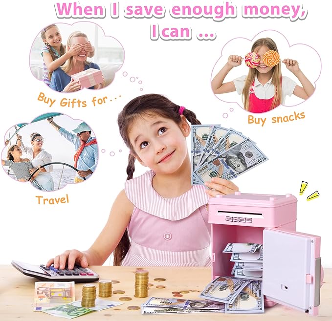 Toystar MoneyMinder | Learn to save in a playful way - Electronic piggy bank for children - Leer spelenderwijs sparen - El...