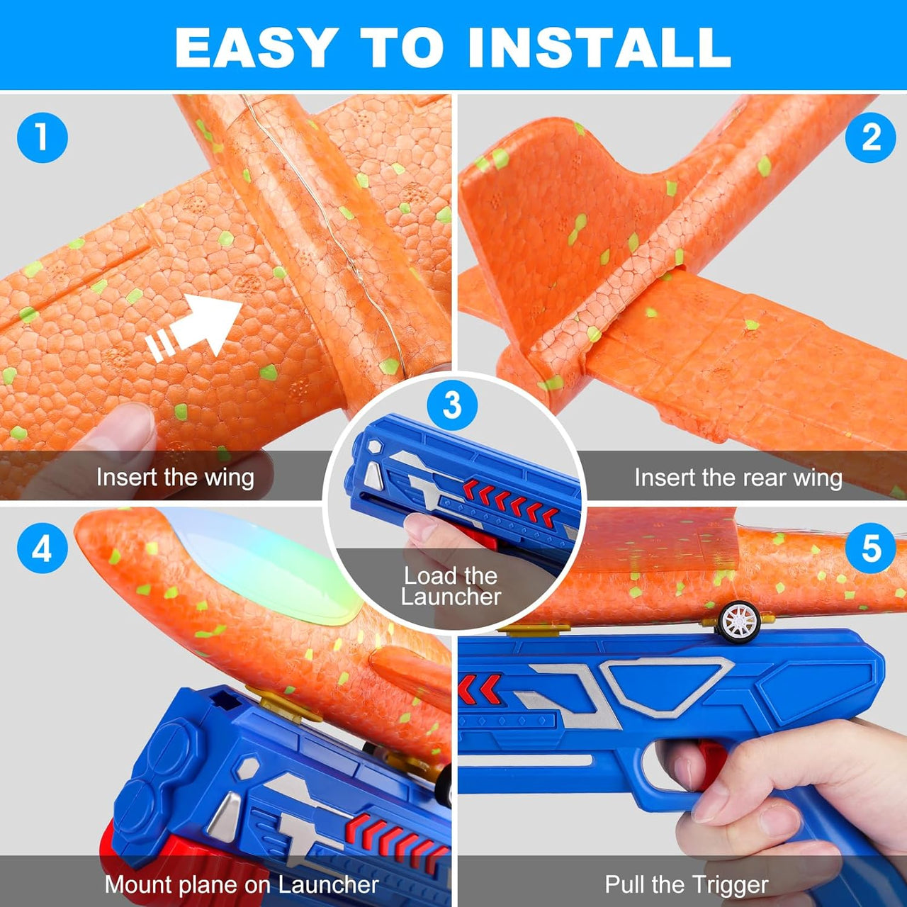 Toystar SkyGlide Launcher | Take fun to new heights - Foam Airplane Launcher Playset - Breng plezier naar nieuwe hoogtes -...