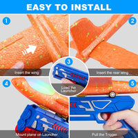 Thumbnail for Toystar SkyGlide Launcher | Take fun to new heights - Foam Airplane Launcher Playset - Breng plezier naar nieuwe hoogtes -...